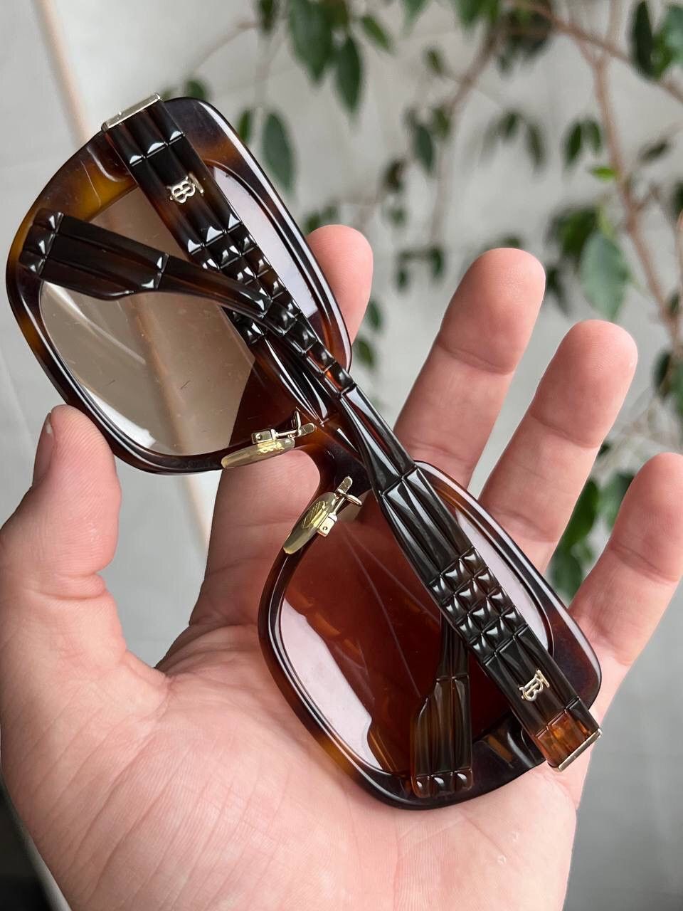 Burberry × Vintage Vintage Burberry '00s Sunglasses Eyewear Y2K Brown B 4371-F Size ONE SIZE - 17 Thumbnail