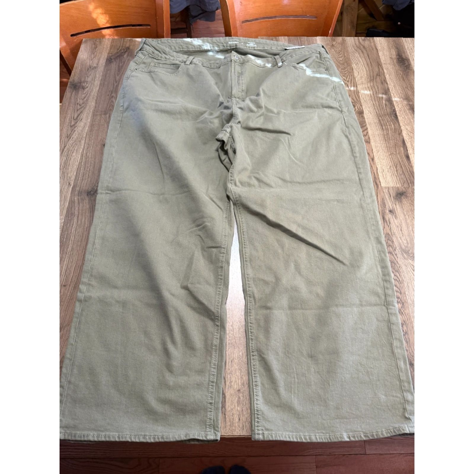 Old Navy Old Navy Jeans Womens 28 Green Extra High Rise Curvy Sky Hi Wide Leg NWT Jeans Size 28" / US 6 / IT 42 - 2 Thumbnail