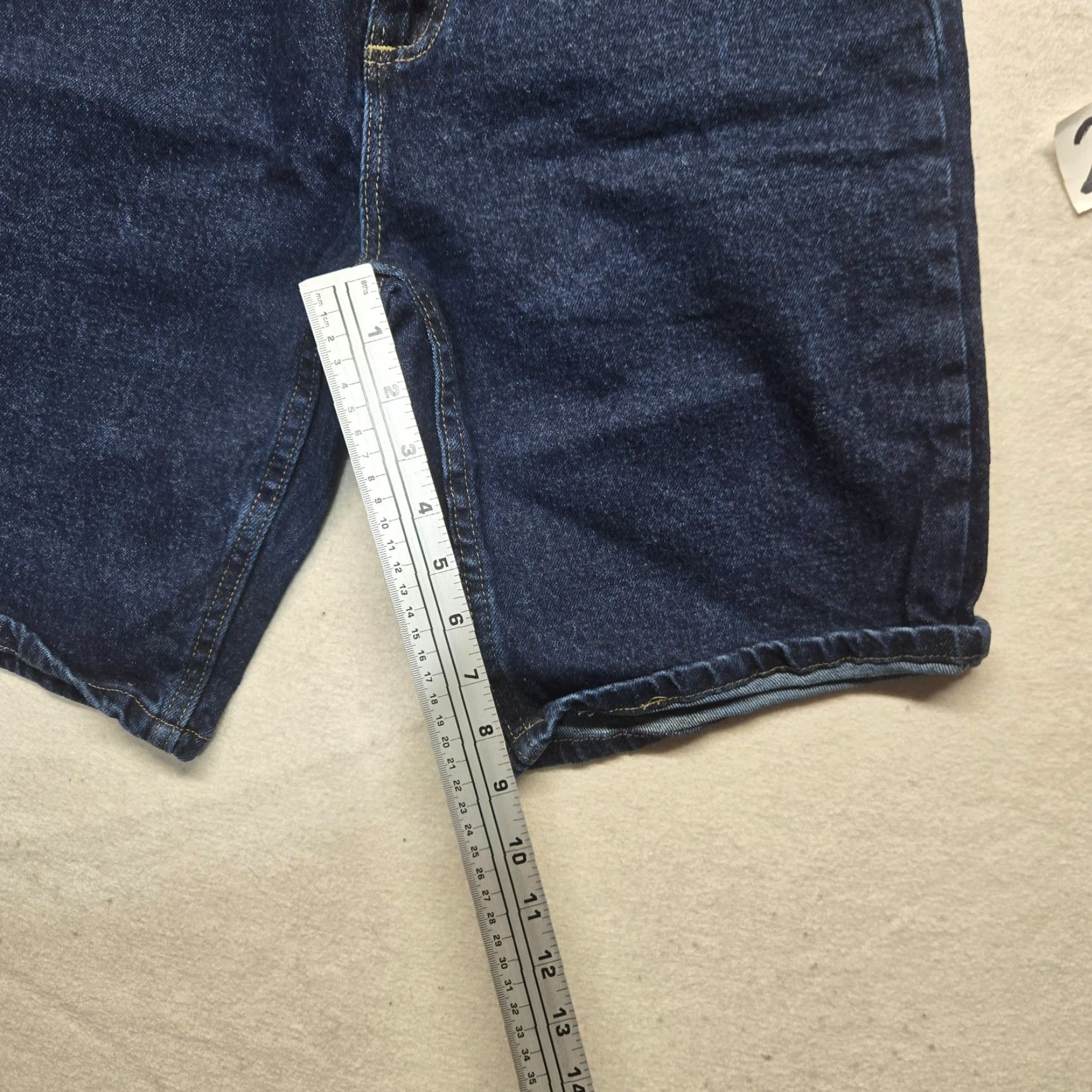 Wrangler VINTAGE Wrangler Men's Shorts Bermuda Relaxed Fit Cotton Stretch 10" Denim Blue Summer Casual Size US 30 / EU 46 - 5 Thumbnail
