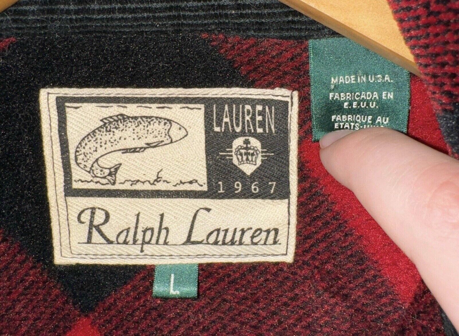 Lauren Ralph Lauren Vintage Ralph Lauren RRL 90s Buffalo Plaid Jacket Shirt L Size L / US 10 / IT 46 - 8 Thumbnail