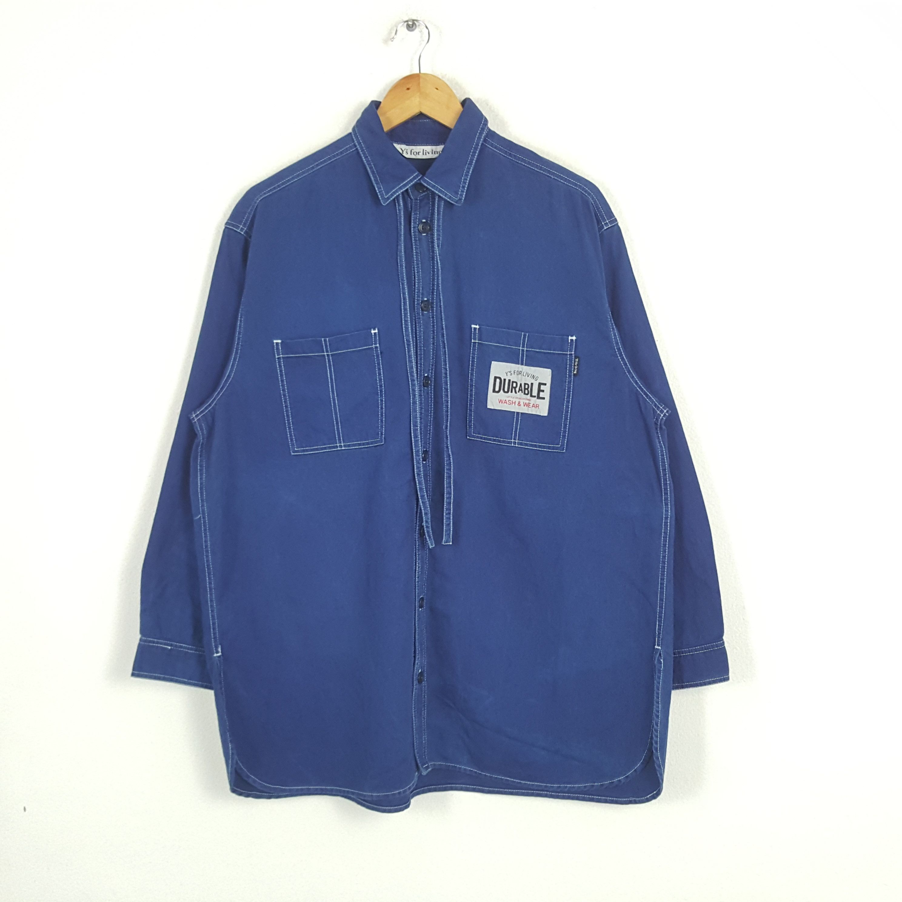 Vintage × Y's × Yohji Yamamoto Vintage Y's For Living by Yohji Yamamoto Denim Jacket Size US XL / EU 56 / 4 - 1 Thumbnail