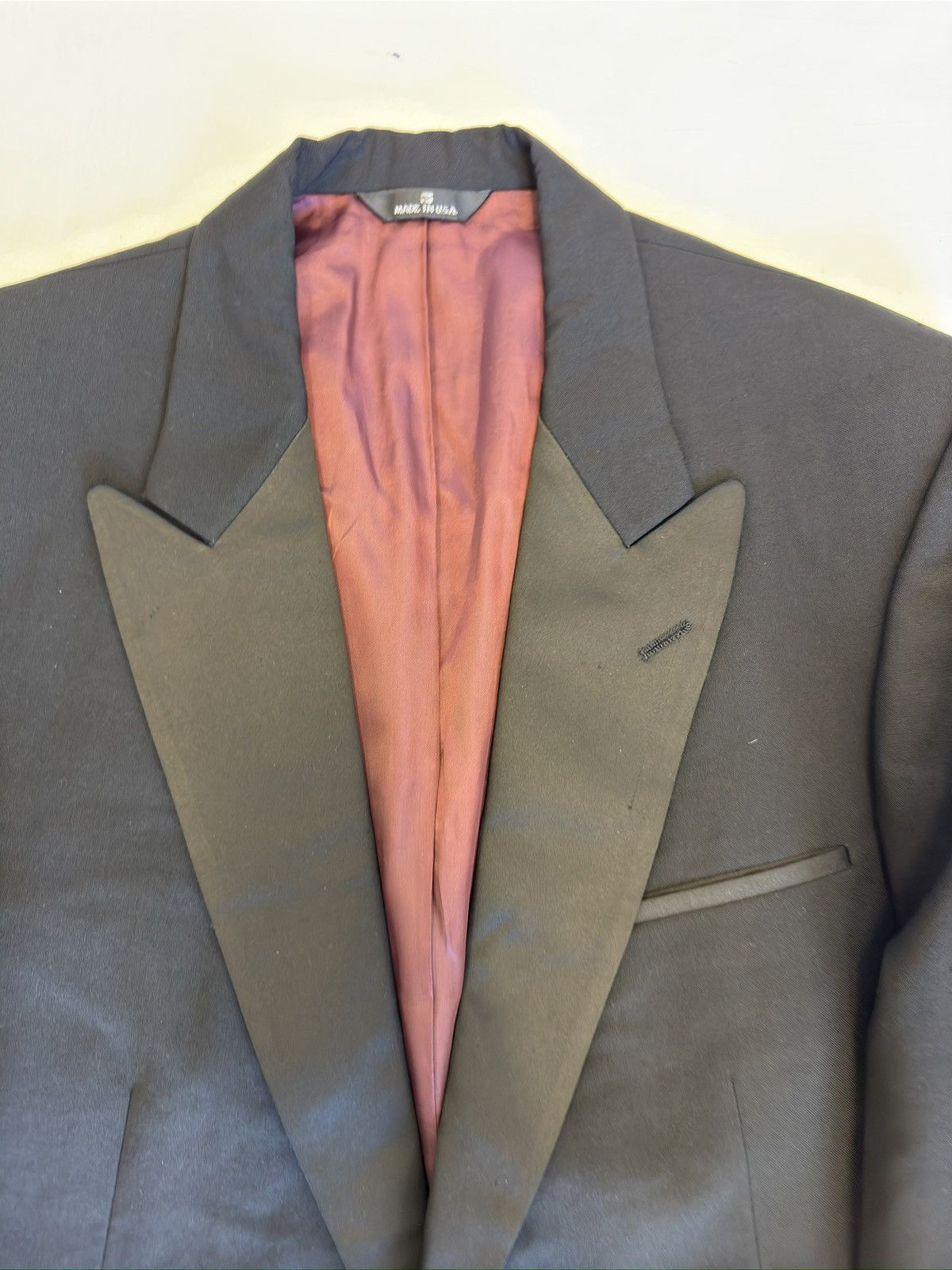 Chaps Ralph Lauren × Vintage CHAPS By RALPH LAUREN Vintage Peak Lapel Wool Tuxedo Size 42R - 5 Thumbnail