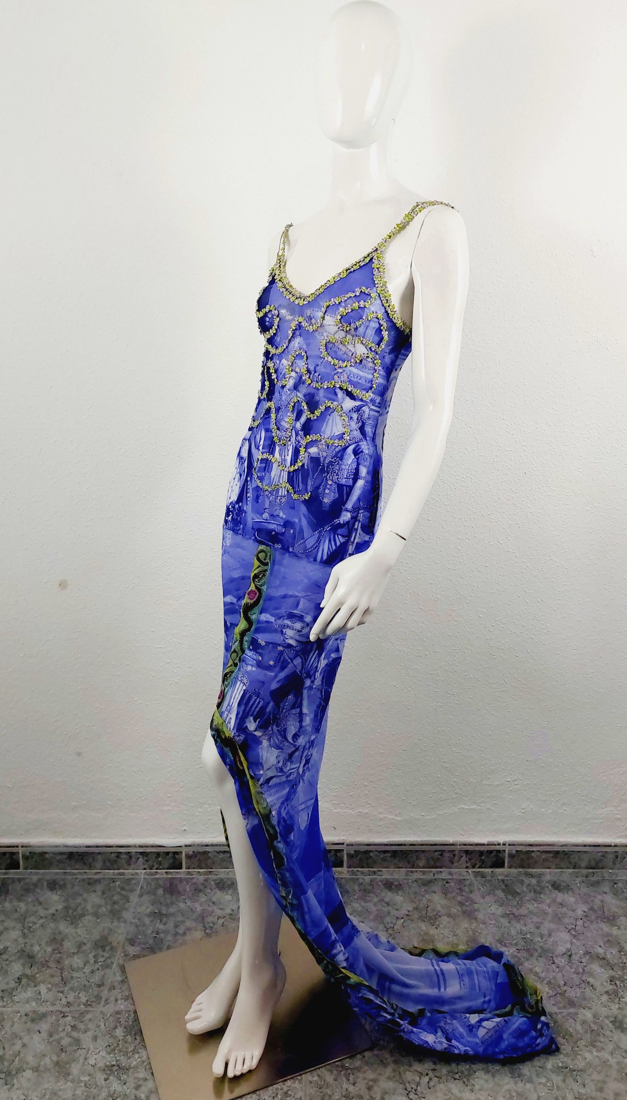 Jean Paul Gaultier Jean Paul Gaultier Oriental Bath Floral Wedding Gown Dress Size ONE SIZE - 20 Thumbnail