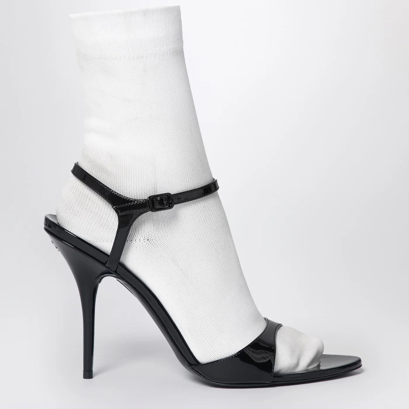 Balenciaga o1d2blof0426 Leather Sock Sandals in Black Size US 6 / IT 36 - 1 Thumbnail