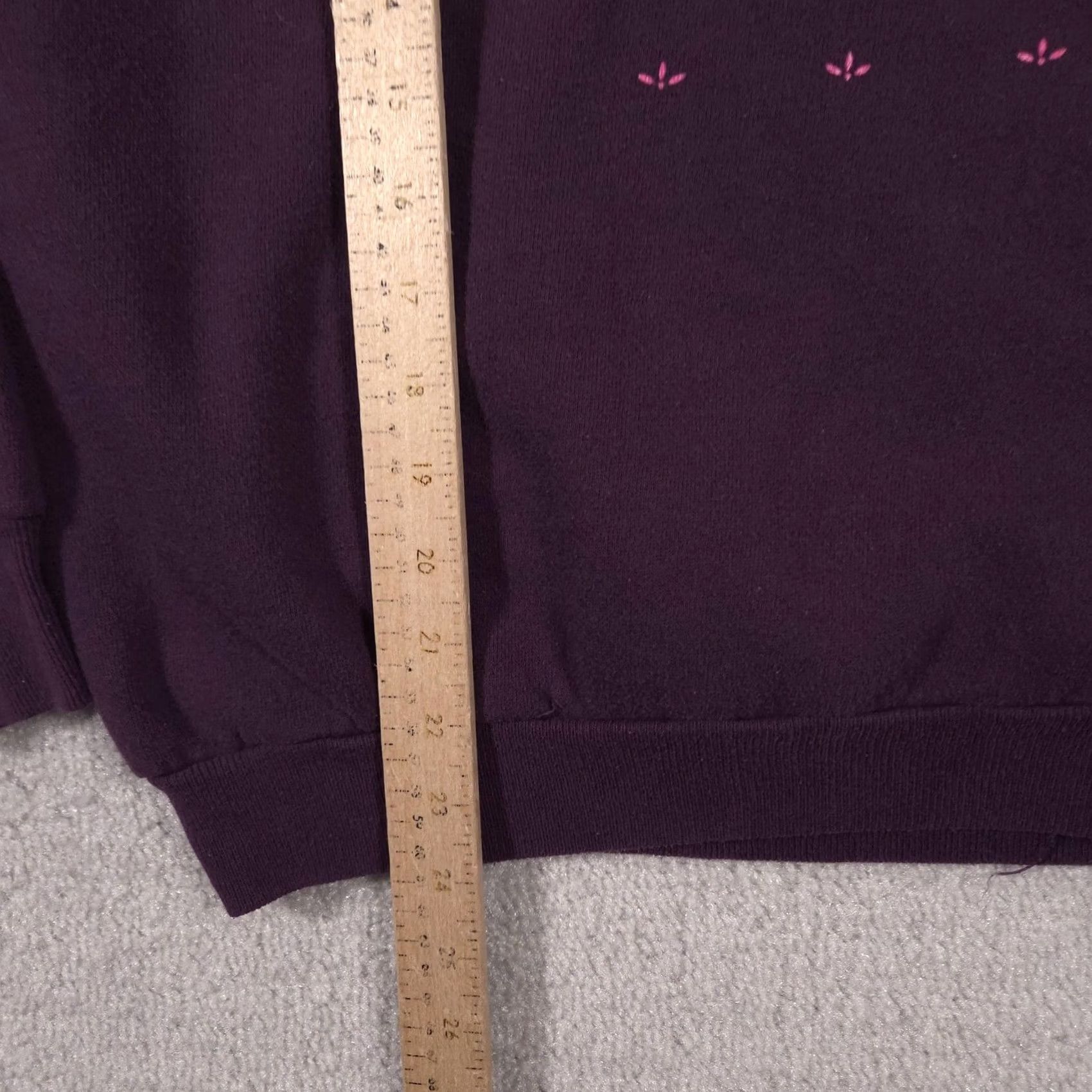 Vintage Gopher Sport Sweatshirt Womens Medium Purple Floral Embroidered Made USA Size M / US 6-8 / IT 42-44 - 7 Thumbnail