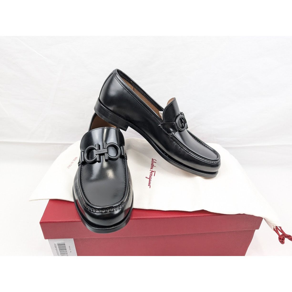 Salvatore Ferragamo o1rshd1 Rolo 10 Loafers Shoes in Nero Size US 7 / EU 40 - 20 Thumbnail