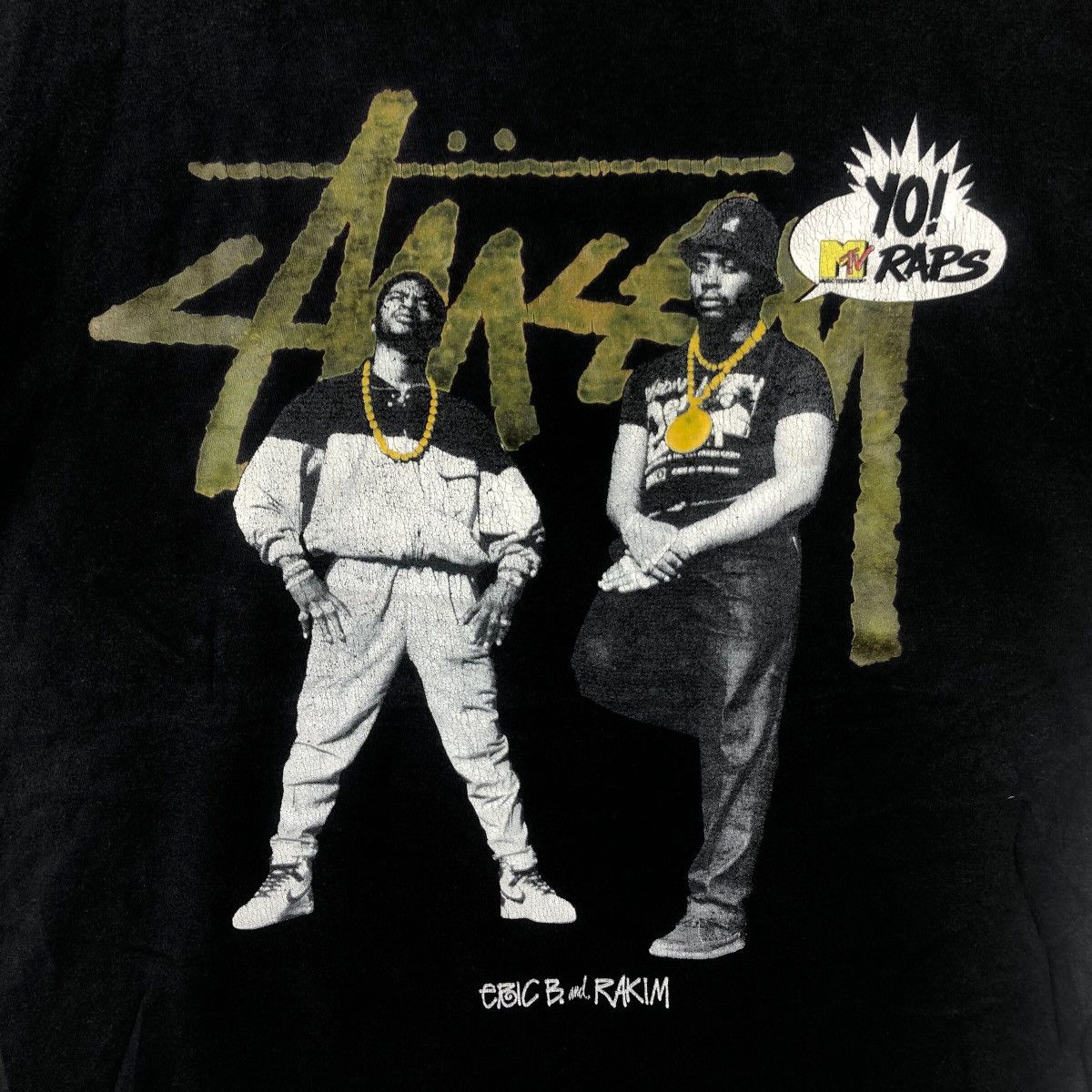 Stussy STUSSY x ERIC B. RAKIM Yo Raps MTV Hip Hop Tee Shirt Top Size US M / EU 48-50 / 2 - 3 Thumbnail