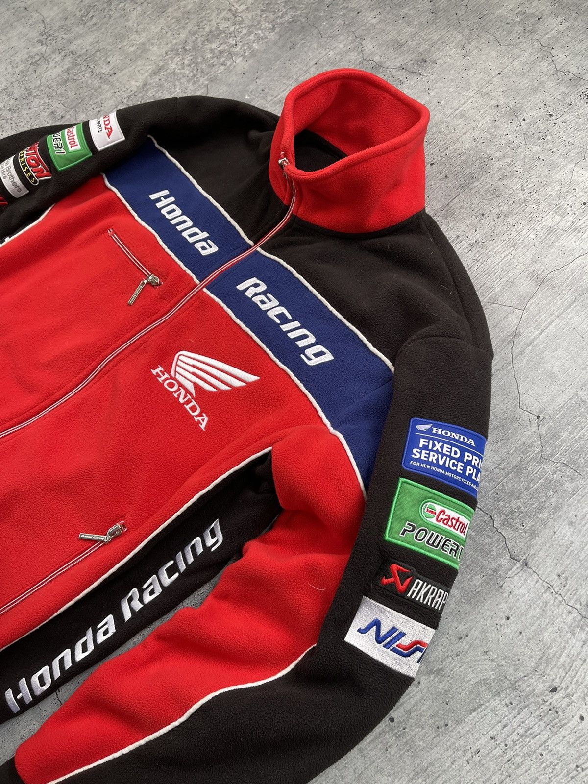Honda × Vintage Vintage Honda Racing Fleece Zip Jacket Size US M / EU 48-50 / 2 - 5 Thumbnail