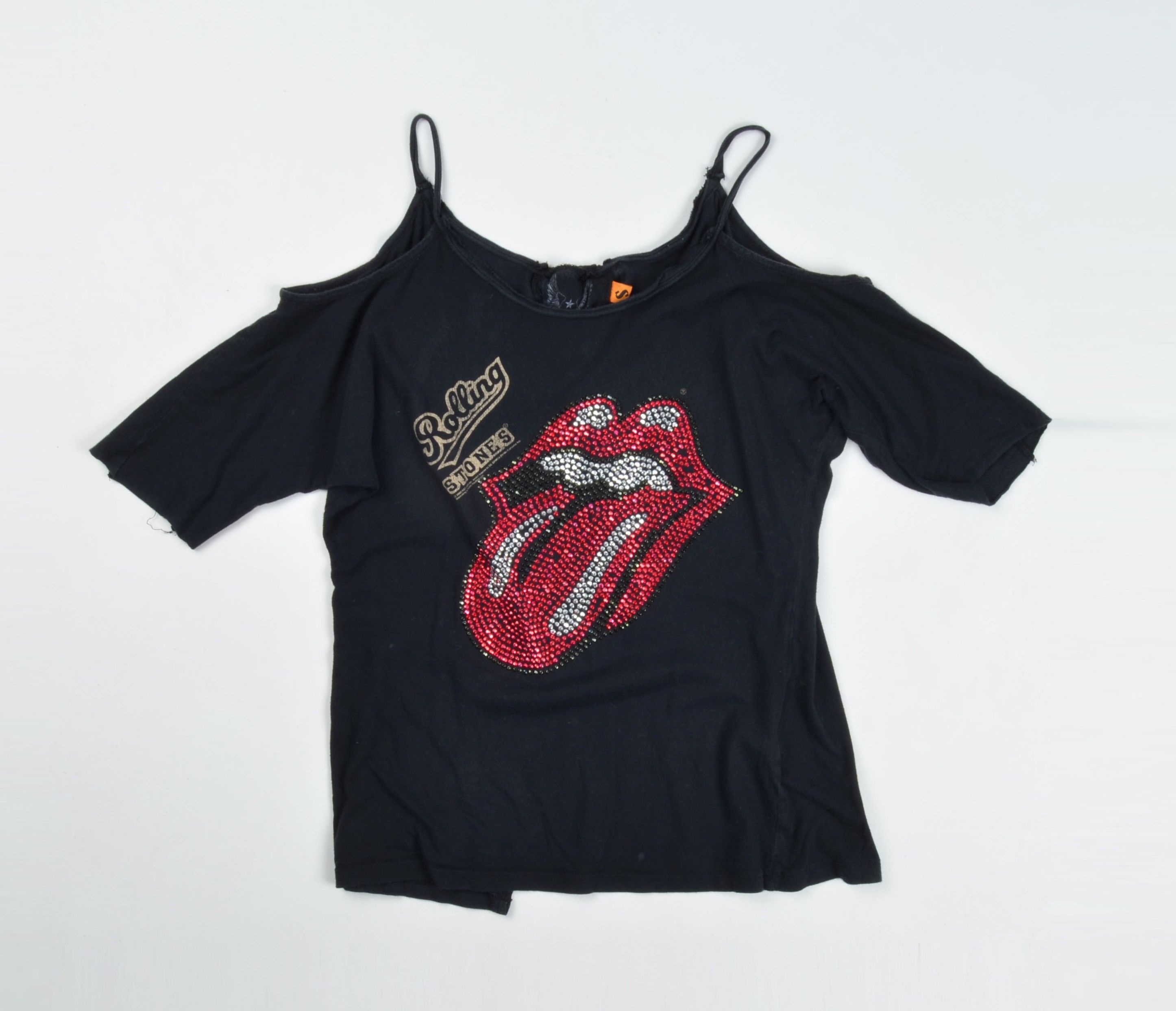 Amplified Amplified Y2K Grunge Punk Rolling Stones Rhinestone Top Size S / US 4 / IT 40 - 3 Thumbnail