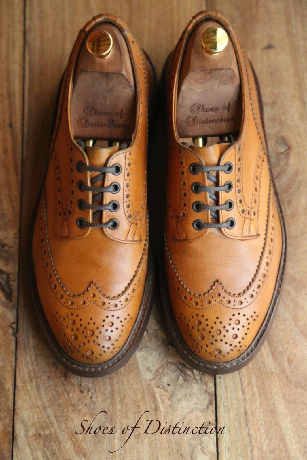 Tricker's Tricker’s Bourton country brogue derby shoes (England) Size US 9.5 / EU 42-43 - 4 Thumbnail