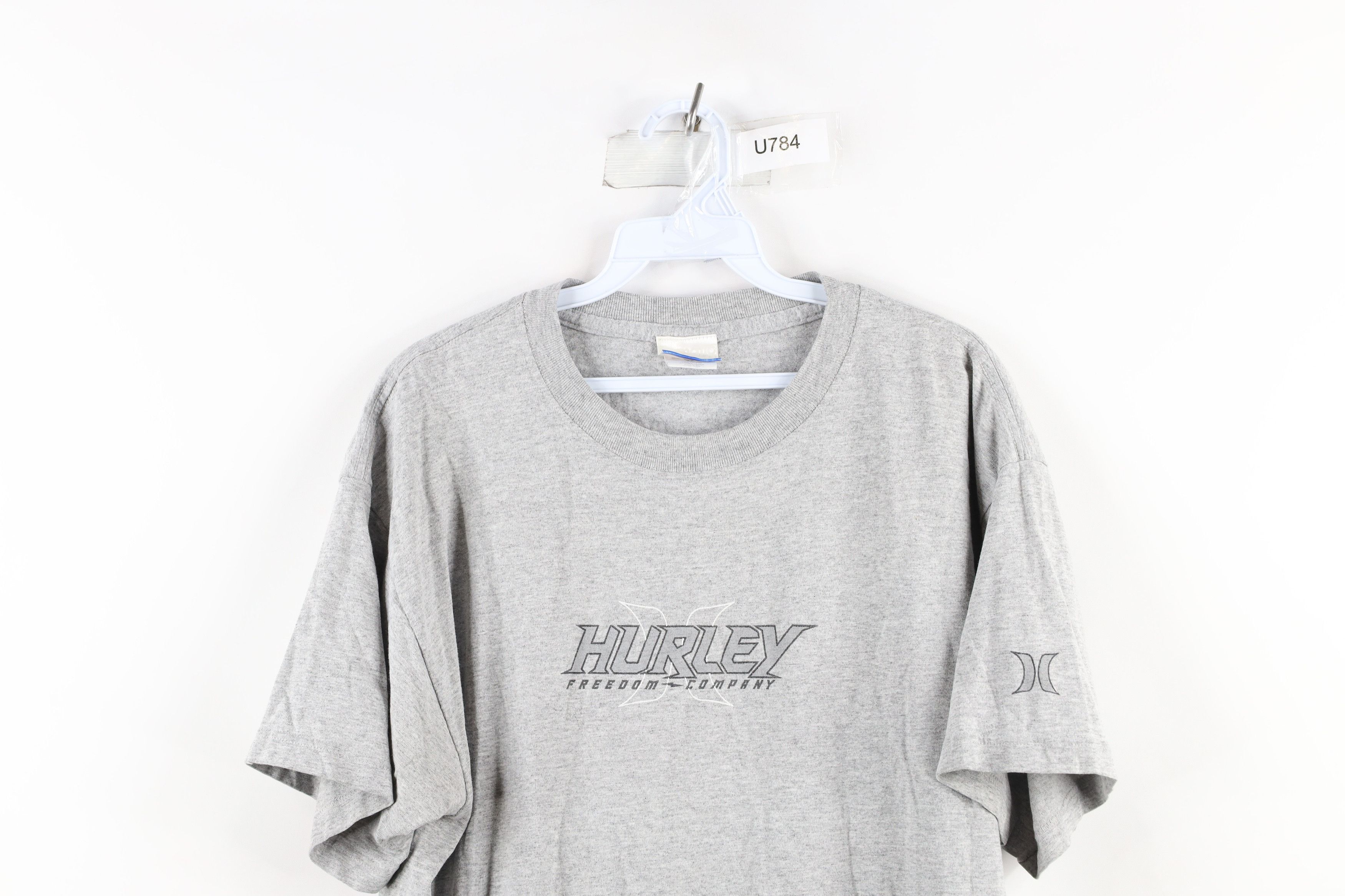 Hurley Vintage 90s Hurley Faded Surfing Short Sleeve T-Shirt Gray Size US L / EU 52-54 / 3 - 2 Thumbnail