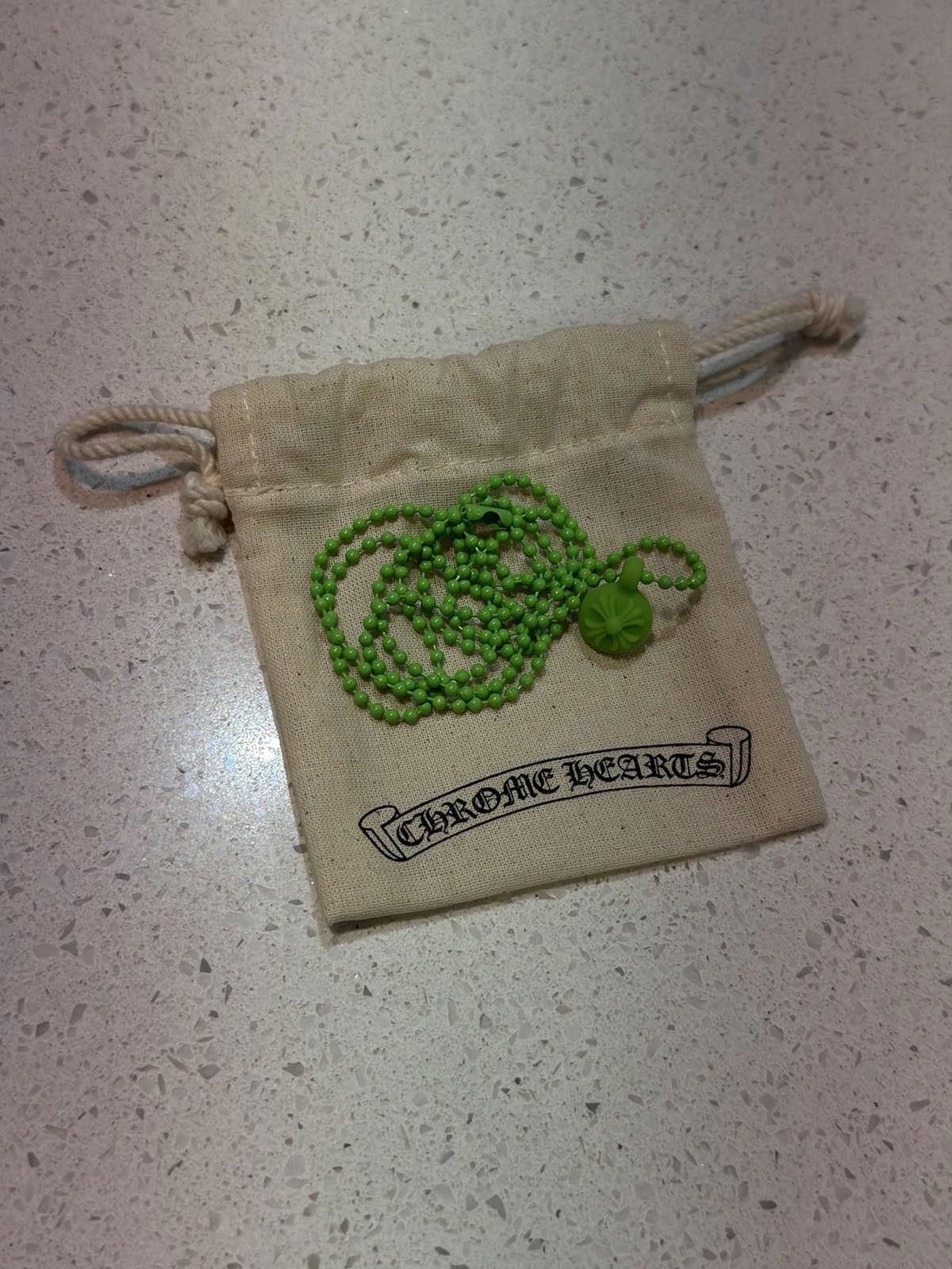 Chrome Hearts Chrome Hearts Silicon Crossball Necklace Authentic GREEN Size ONE SIZE - 4 Thumbnail