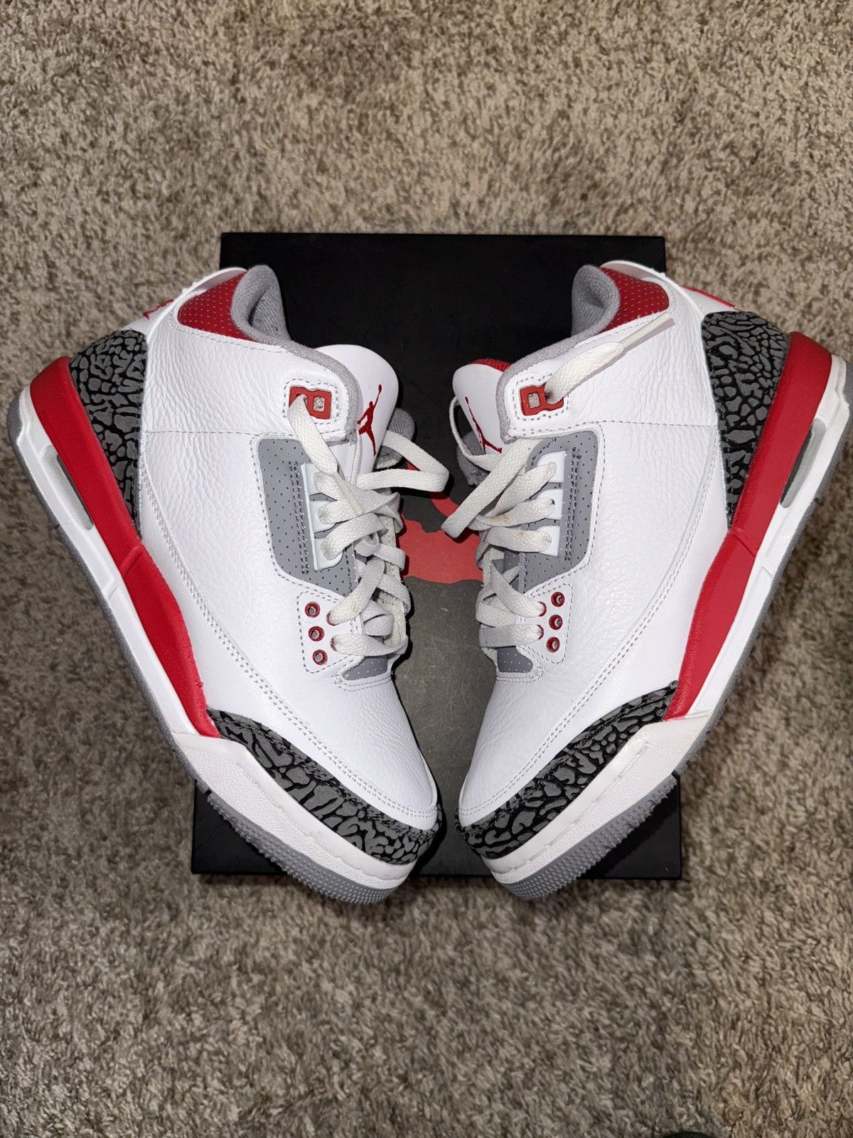 Jordan Brand × Nike Jordan 3 Fire red Size US 6.5 / IT 36.5 - 2 Thumbnail