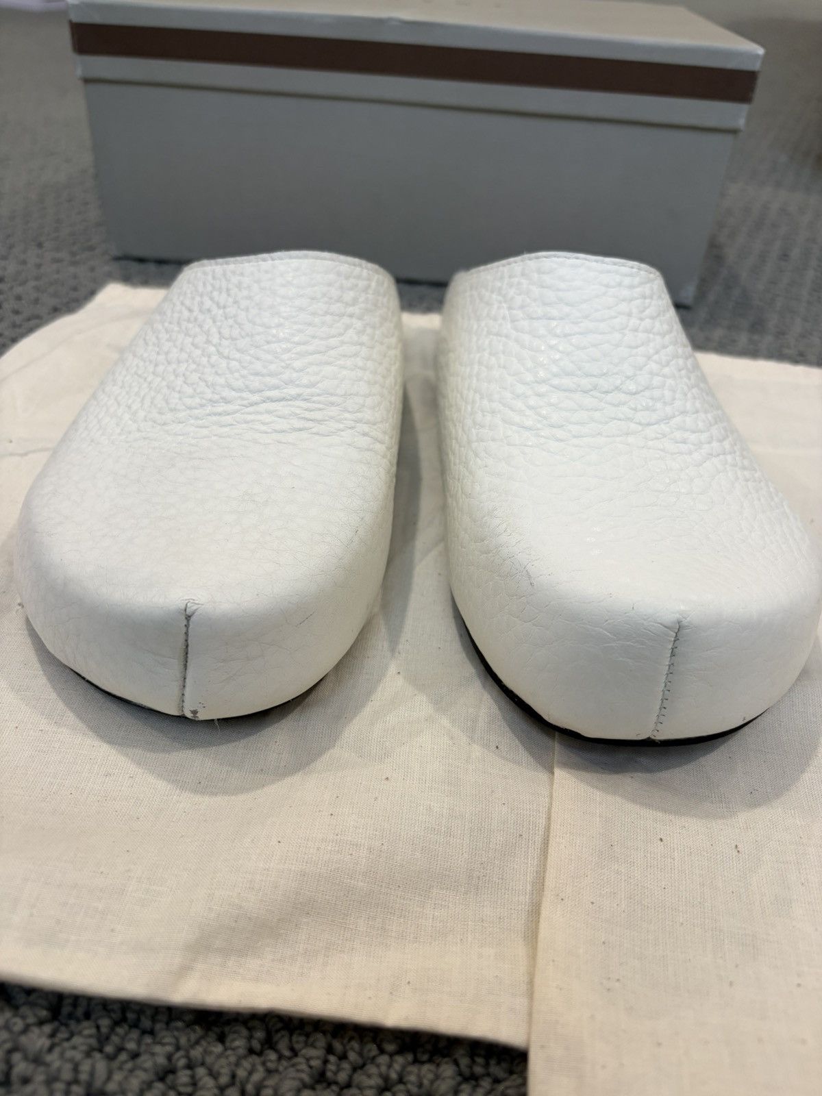 Marni Marni Fussbett Sabot mules in Ivory leather size 42 Size US 9 / EU 42 - 3 Thumbnail