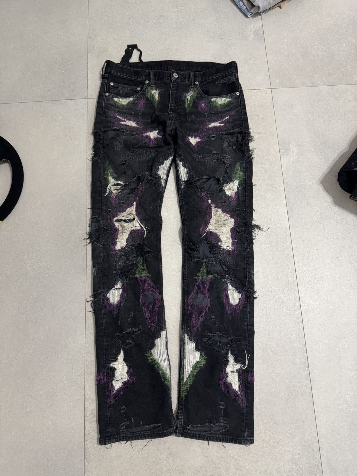 Vlone Vlone Paint Stack Denim | Grailed