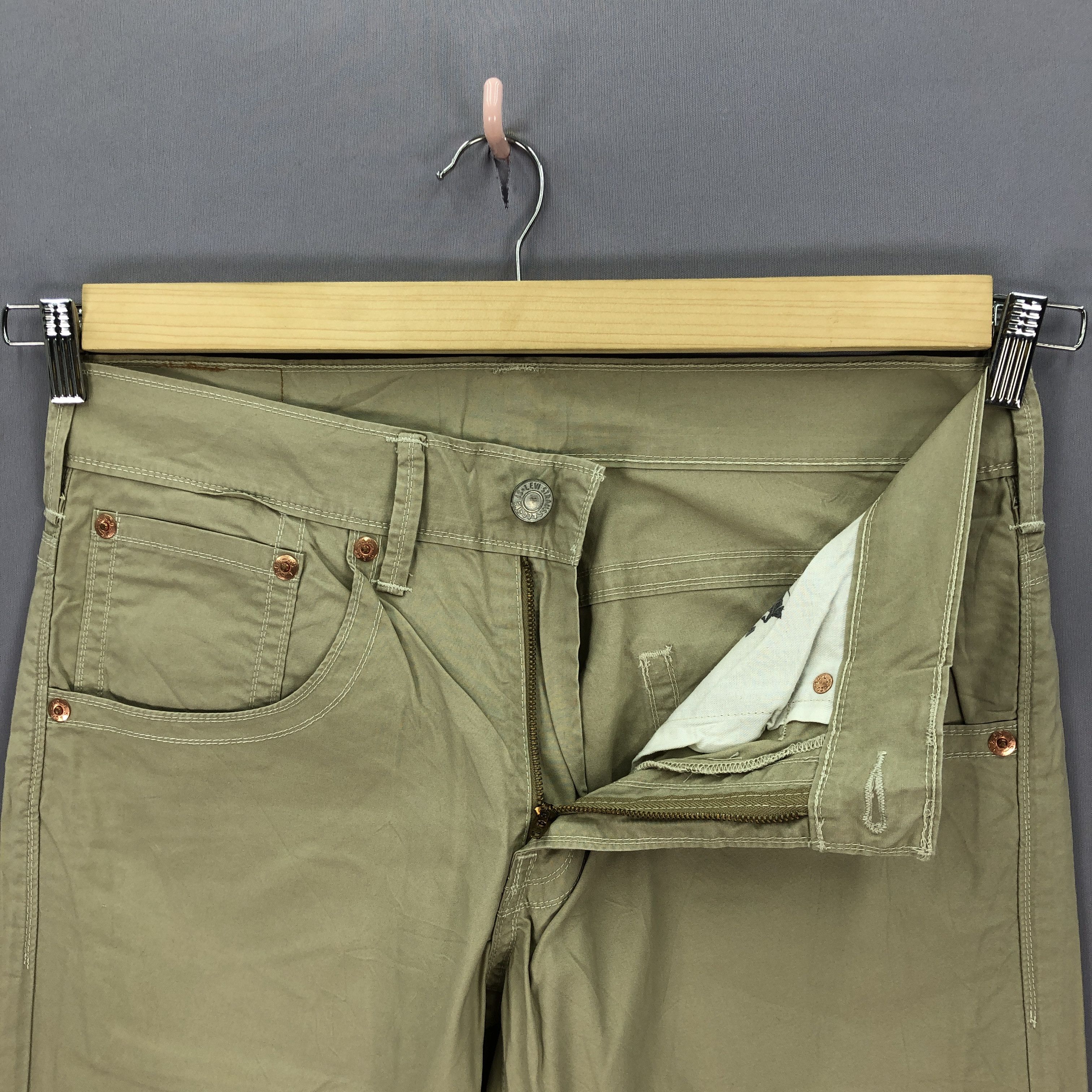 Levi's Vintage Levis 511 Slim Skinny Tapered Leg Brown Jeans Denim Size US 32 / EU 48 - 5 Thumbnail