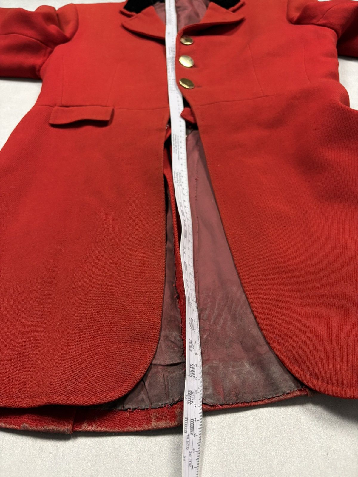Vintage 50s Red Fox Hunting Riding Coat Equestrian Tailcoat PKZ 1995 Size US M / EU 48-50 / 2 - 24 Thumbnail
