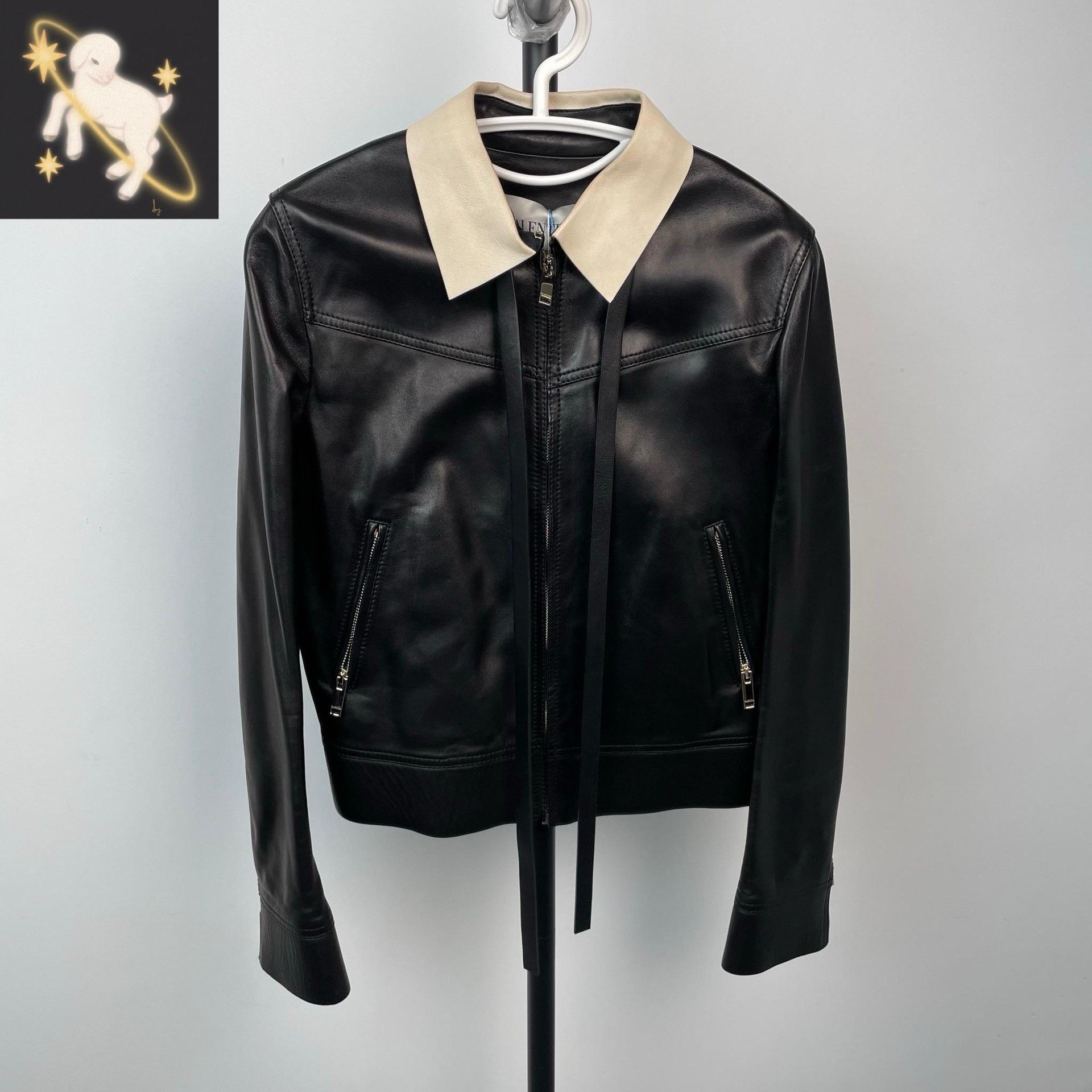 Valentino Valentino White Leather Jacket M Men Size US M / EU 48-50 / 2 - 1 Thumbnail