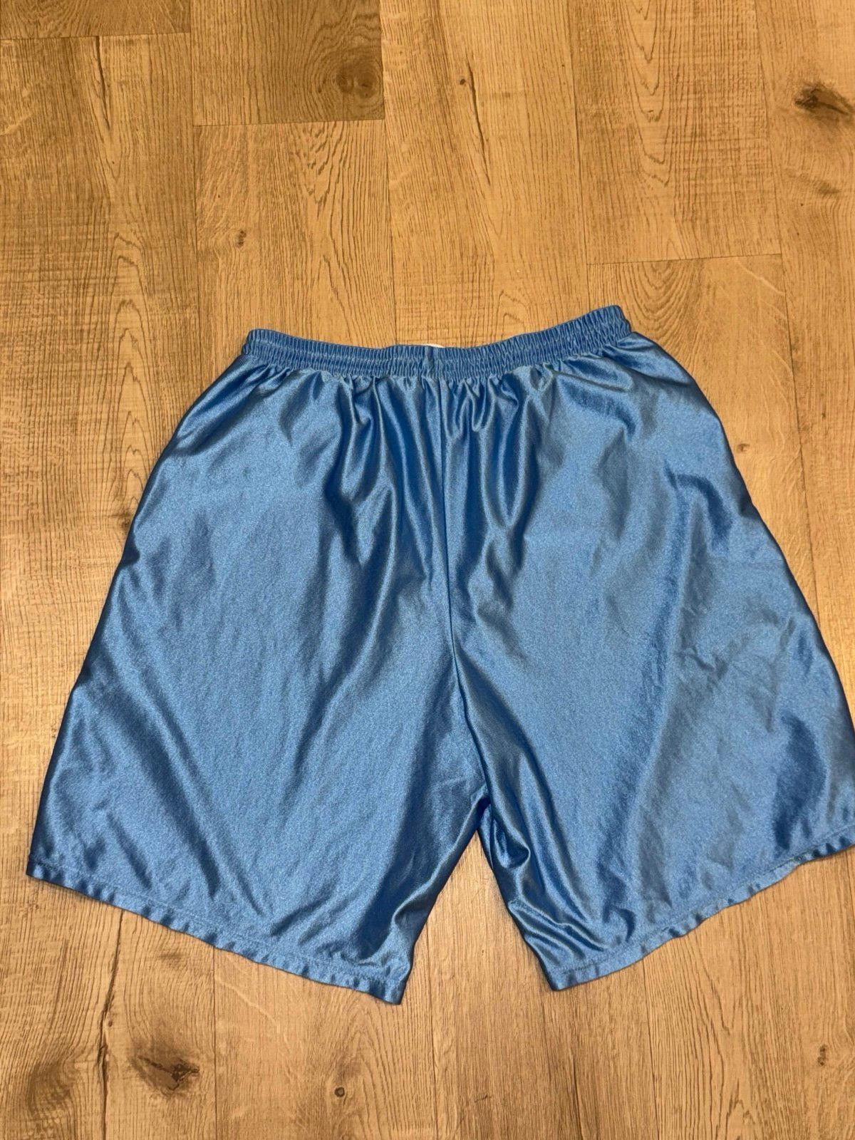 Nike Vintage Y2K Nike Baby Blue Satin Dazzle Shorts Sz XL Grail Size US 36 / EU 52 - 4 Thumbnail