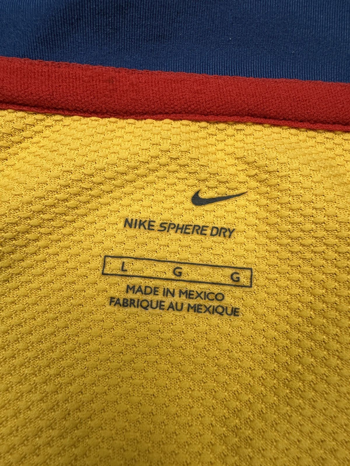 Nike Vintage 2006 Club America Nike Home Jersey Yellow Bimbo Size US L / EU 52-54 / 3 - 5 Thumbnail