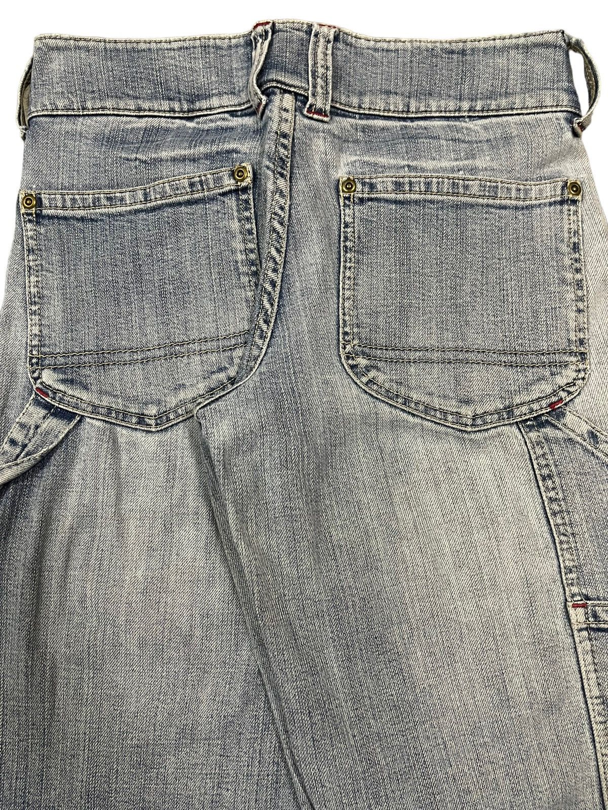14th Addiction Vintage Rue De France Blue Wash Style Wide Leg Jeans Size US 28 / EU 44 - 6 Thumbnail