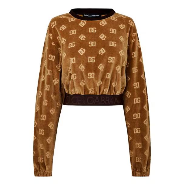 Dolce & Gabbana o1g2r1mq1024 Sweatshirt in Brown Size XS / US 0-2 / IT 36-38 - 1 Thumbnail