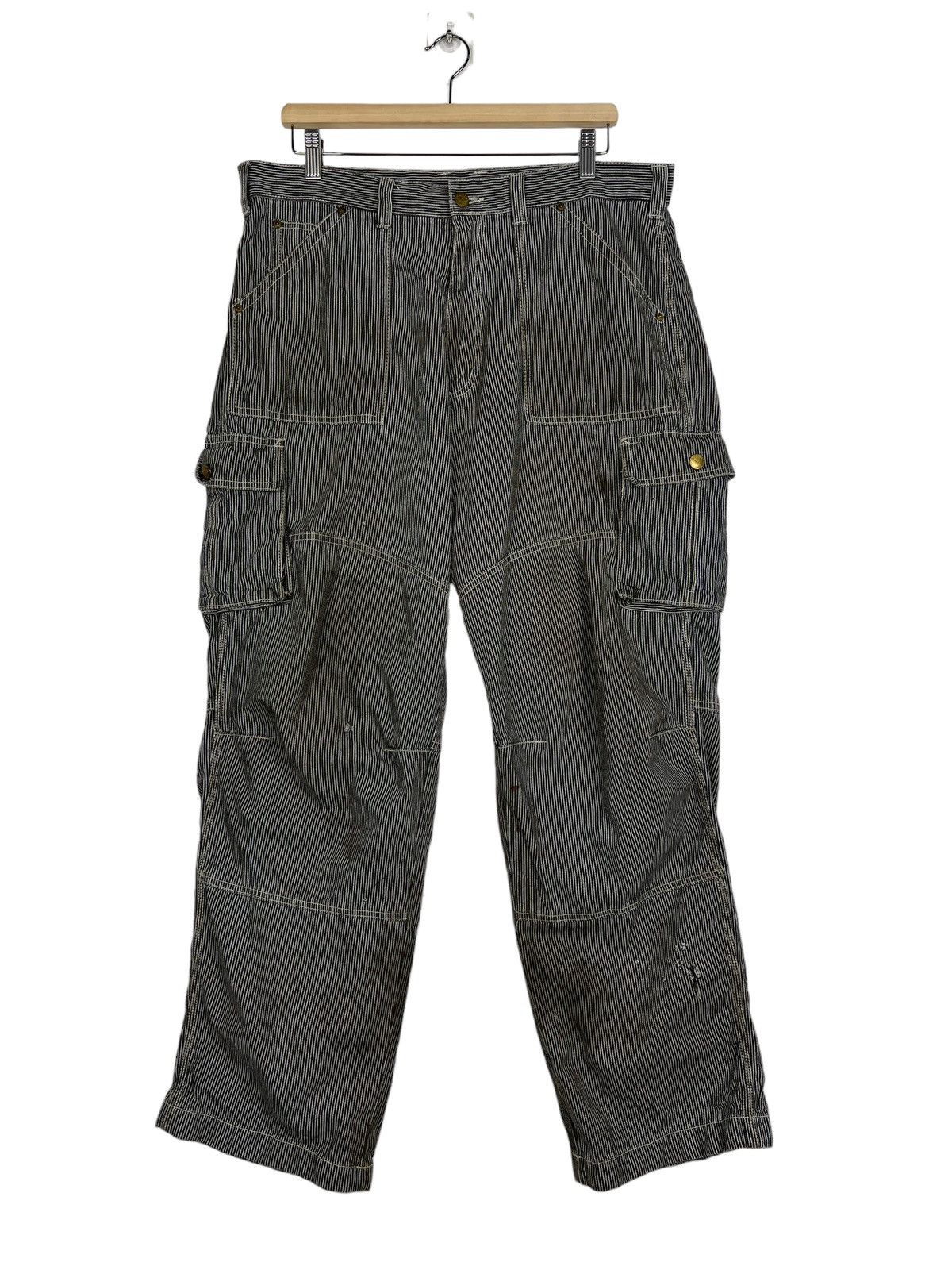 Japanese Brand × Toyo Enterprises 🔥 VINTAGE DOGMAN HIKORY STRIPE CARGO Size US 36 / EU 52 - 1 Thumbnail