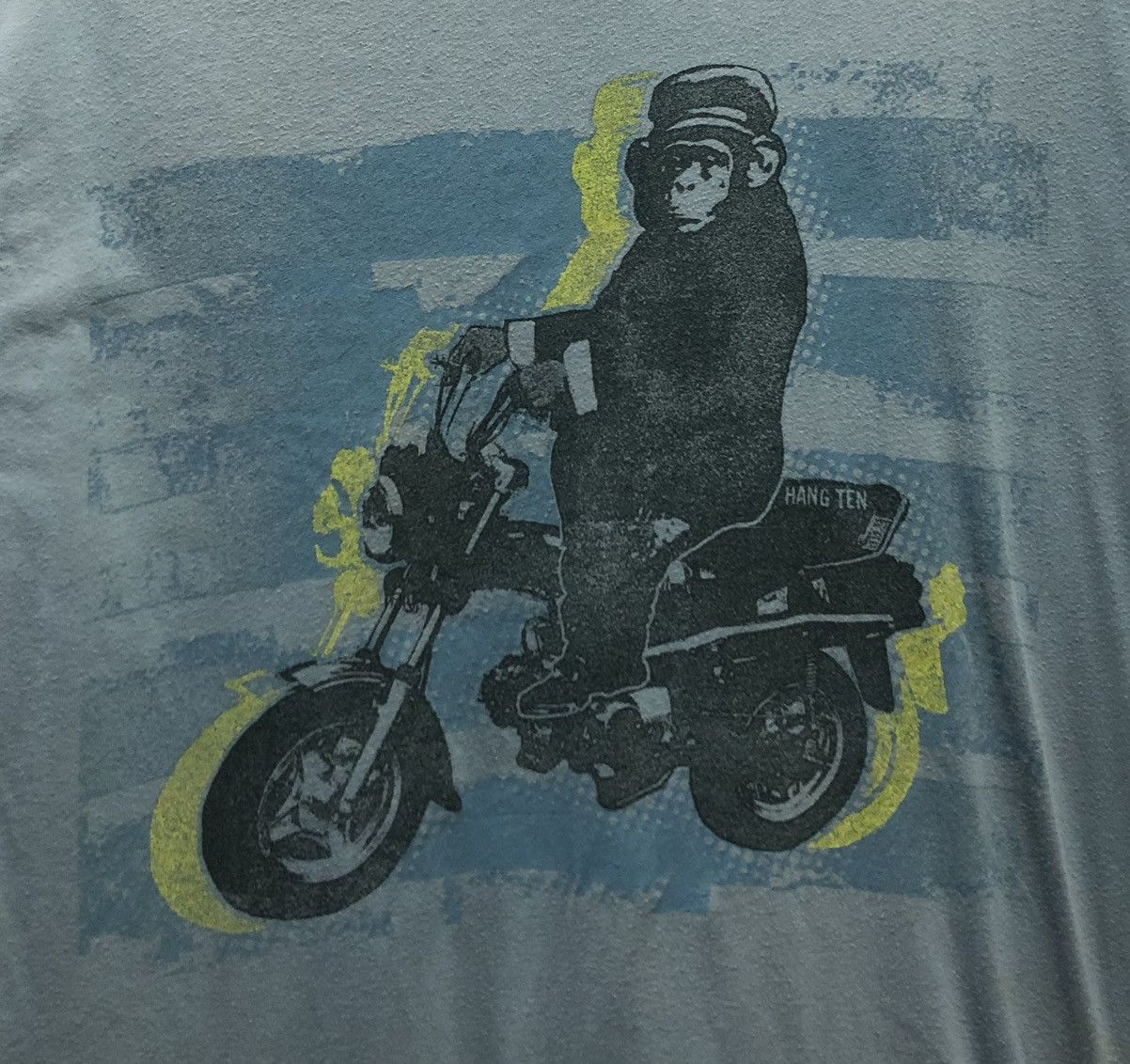 Hang Ten Vintage Hang Ten Monkey Bike T-Shirt Size US L / EU 52-54 / 3 - 3 Thumbnail