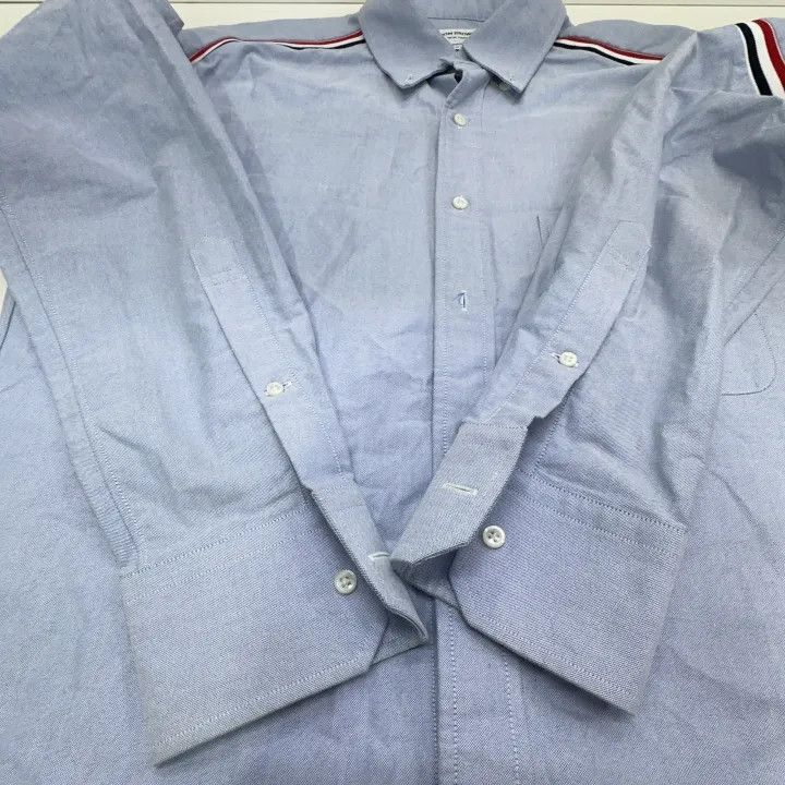 Thom Browne Thom Browne Blue Long Sleeve Shirt for Men -2507 Size US L / EU 52-54 / 3 - 4 Thumbnail
