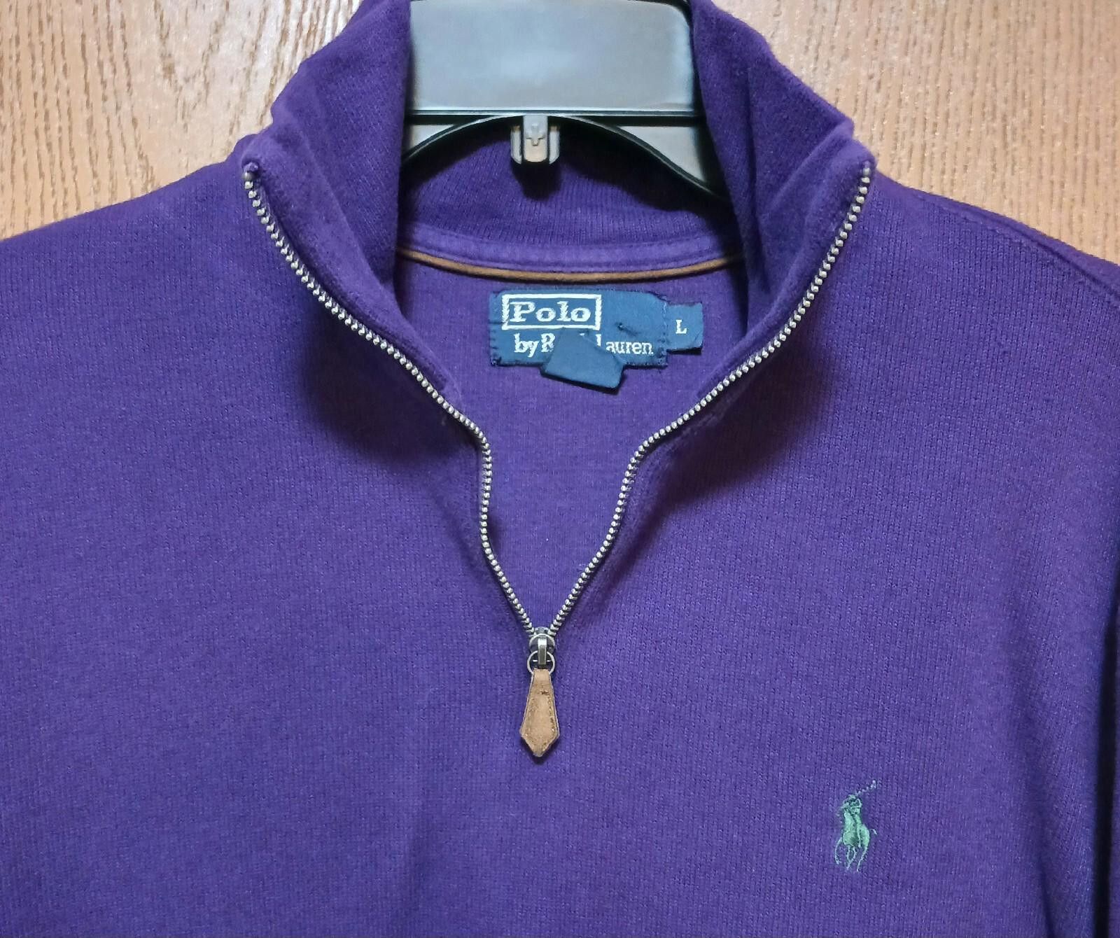 Polo Ralph Lauren Polo (Ralph Lauren)- (Fleece)-(Purple)-(Size L)-$30 Size US L / EU 52-54 / 3 - 3 Thumbnail
