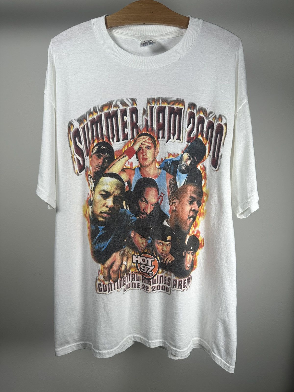 Rap Tees Vintage rare summer jam HOT97 2000 white rap tee shirt Size US XL / EU 56 / 4 - 2 Thumbnail