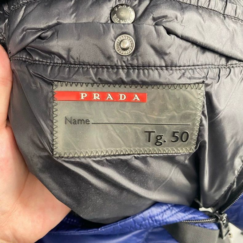 Prada Prada Dark blue triangle logo down jacket 2501-Nextarrow Size US M / EU 48-50 / 2 - 5 Thumbnail