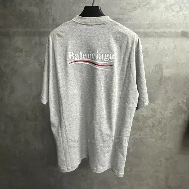 Balenciaga Balenciaga Gray Cola Oversized Short Sleeve T-shirt. Size US XS / EU 42 / 0 - 2 Thumbnail