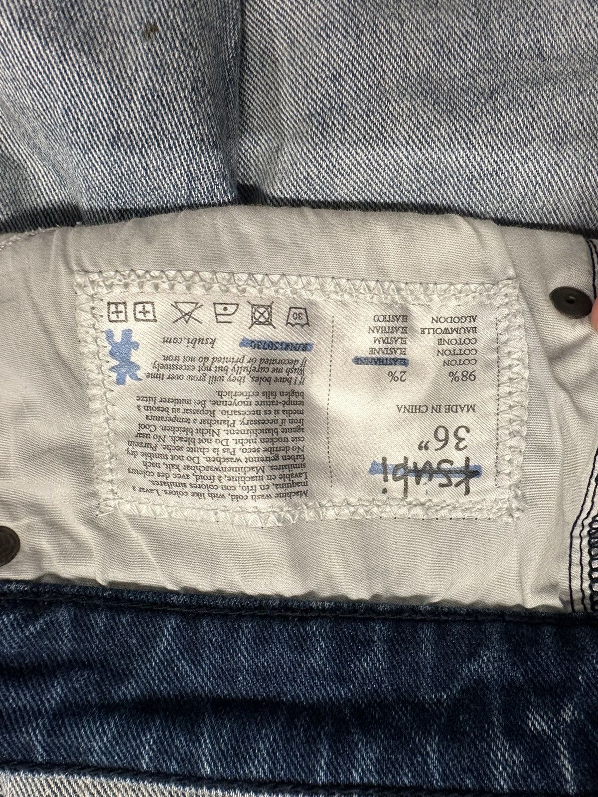 Ksubi Ksubi Stitch Patch Blue Denim Jeans Size 36 Size US 36 / EU 52 - 6 Thumbnail