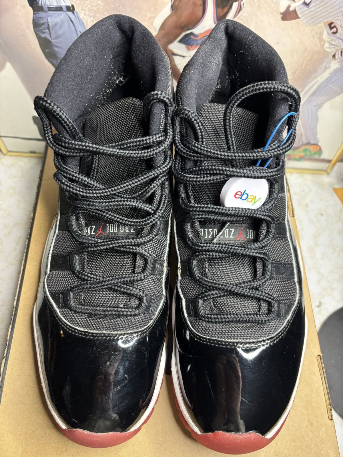 Jordan Brand Air Jordan 11 Retro Bred Size US 12 / EU 45 - 2 Thumbnail