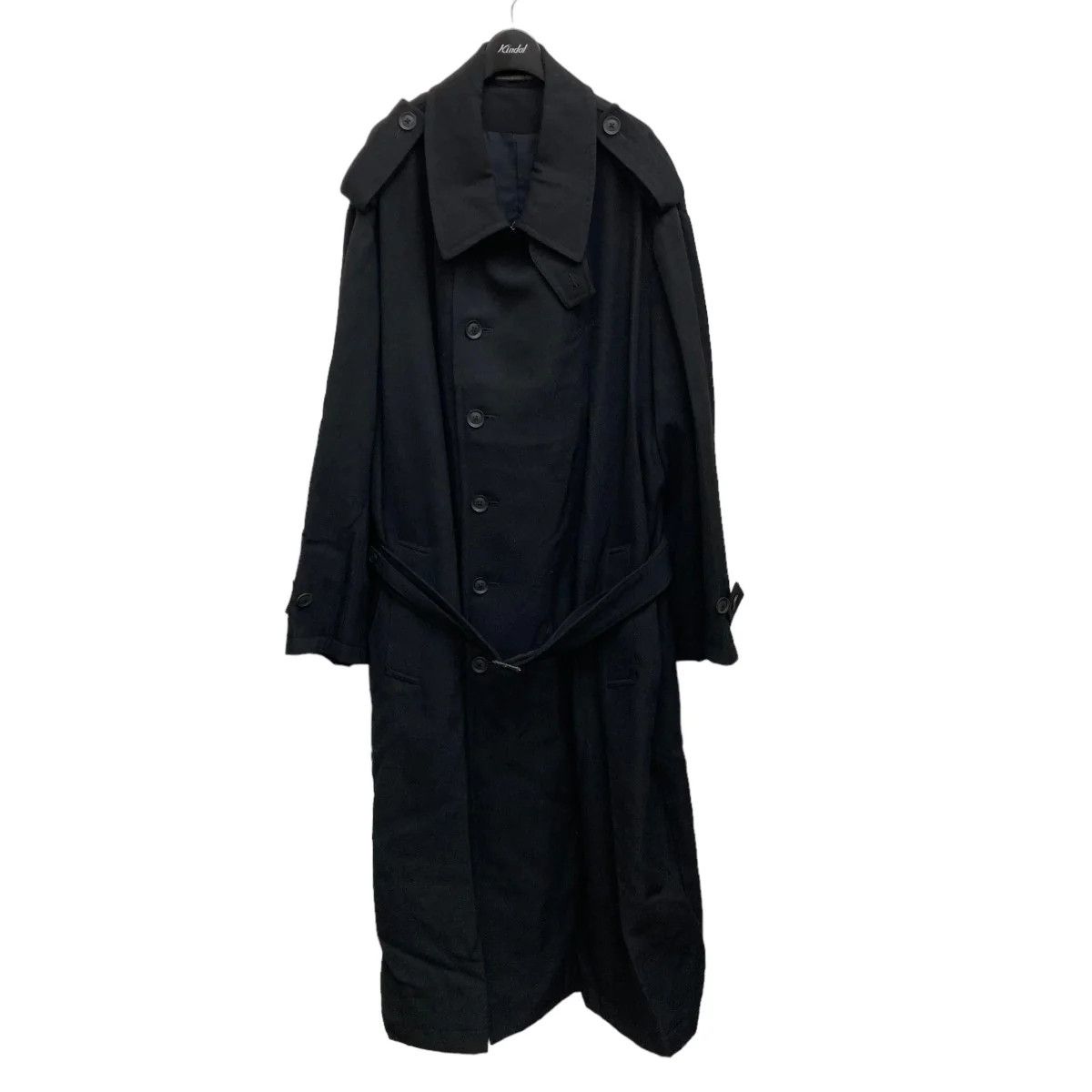 image of Yohji Yamamoto Pour Homme 21Aw Coat in Black, Men's (Size Large)