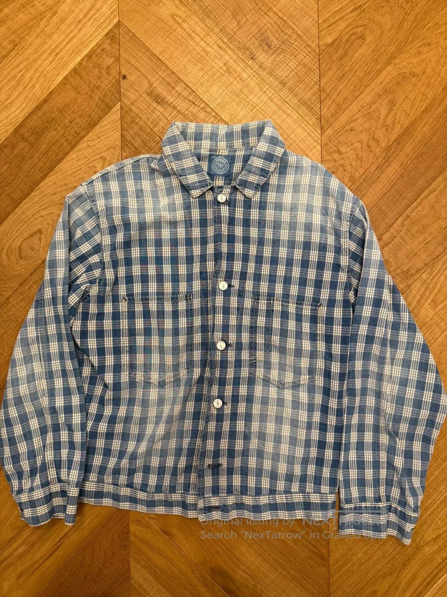 Porter Classic Porter Classic Hawaiian Denim Shirt. Size US XL / EU 56 / 4 - 1 Thumbnail
