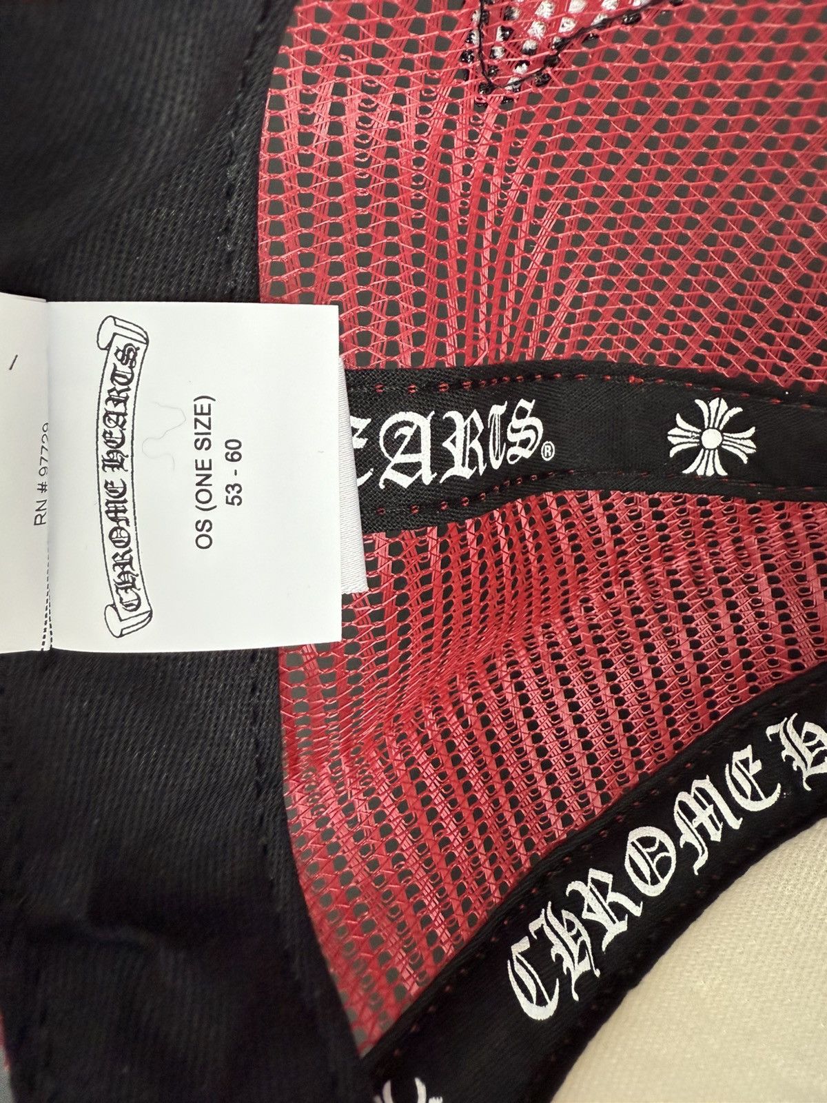 Chrome Hearts Chrome Hearts King Taco Trucker Hat Red/White Size ONE SIZE - 8 Thumbnail