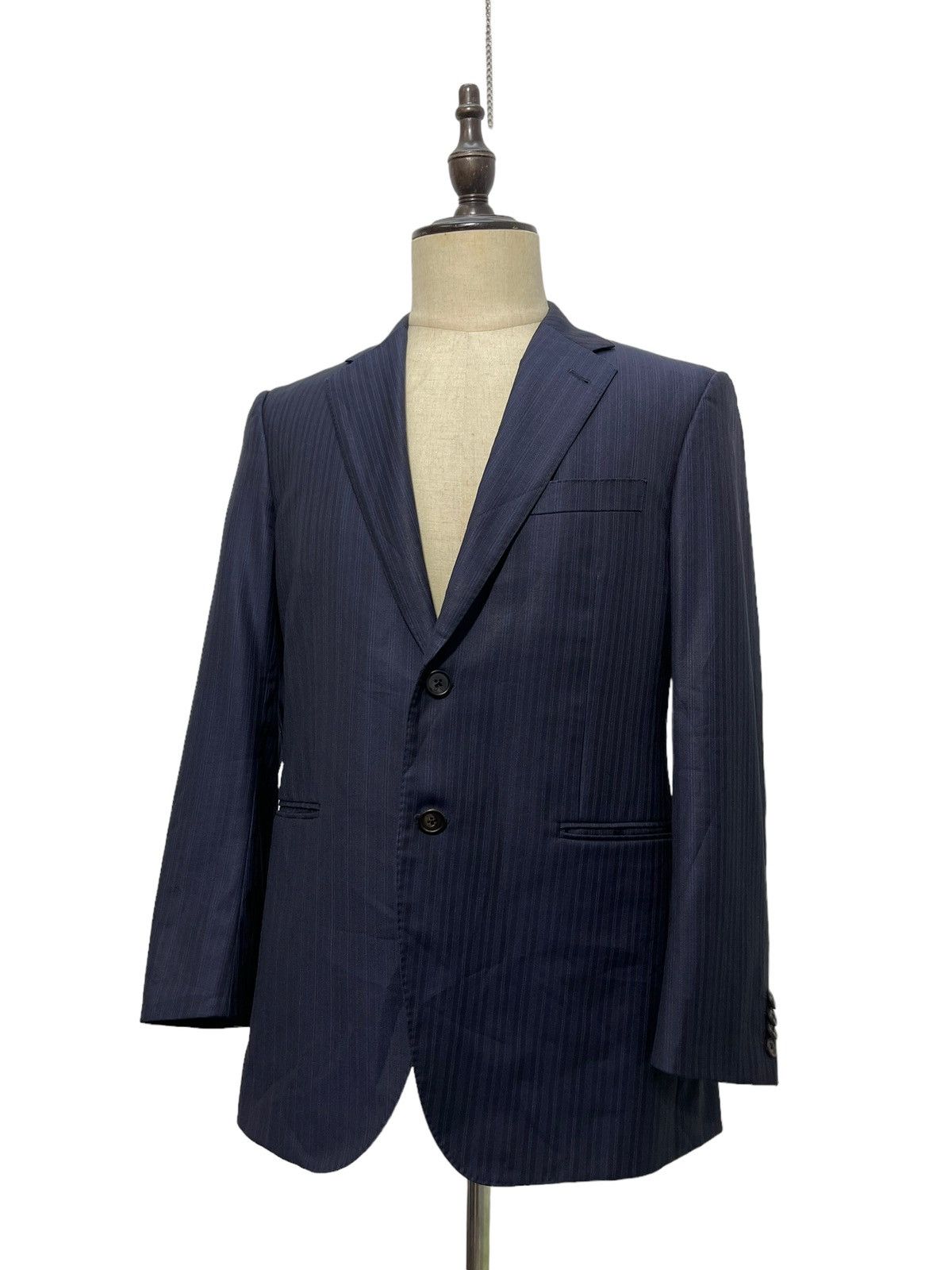 Loro Piana Slim Paul Smith x Loro Piana Striped Wool Blazer 5🟩3 Size US M / EU 48-50 / 2 - 2 Thumbnail