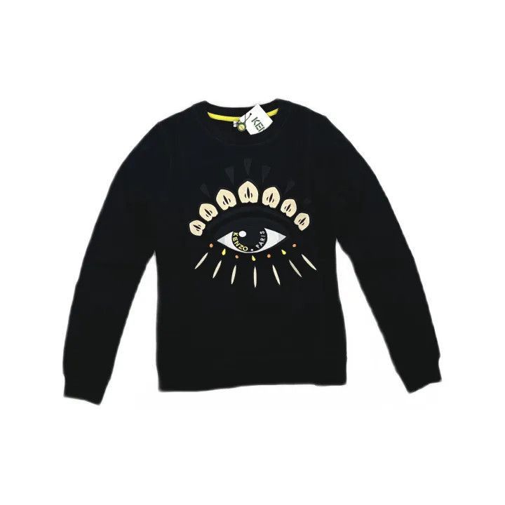 Kenzo KENZO Stylish Black Round Neck Sweatshirt -2507 Size US XS / EU 42 / 0 - 2 Thumbnail