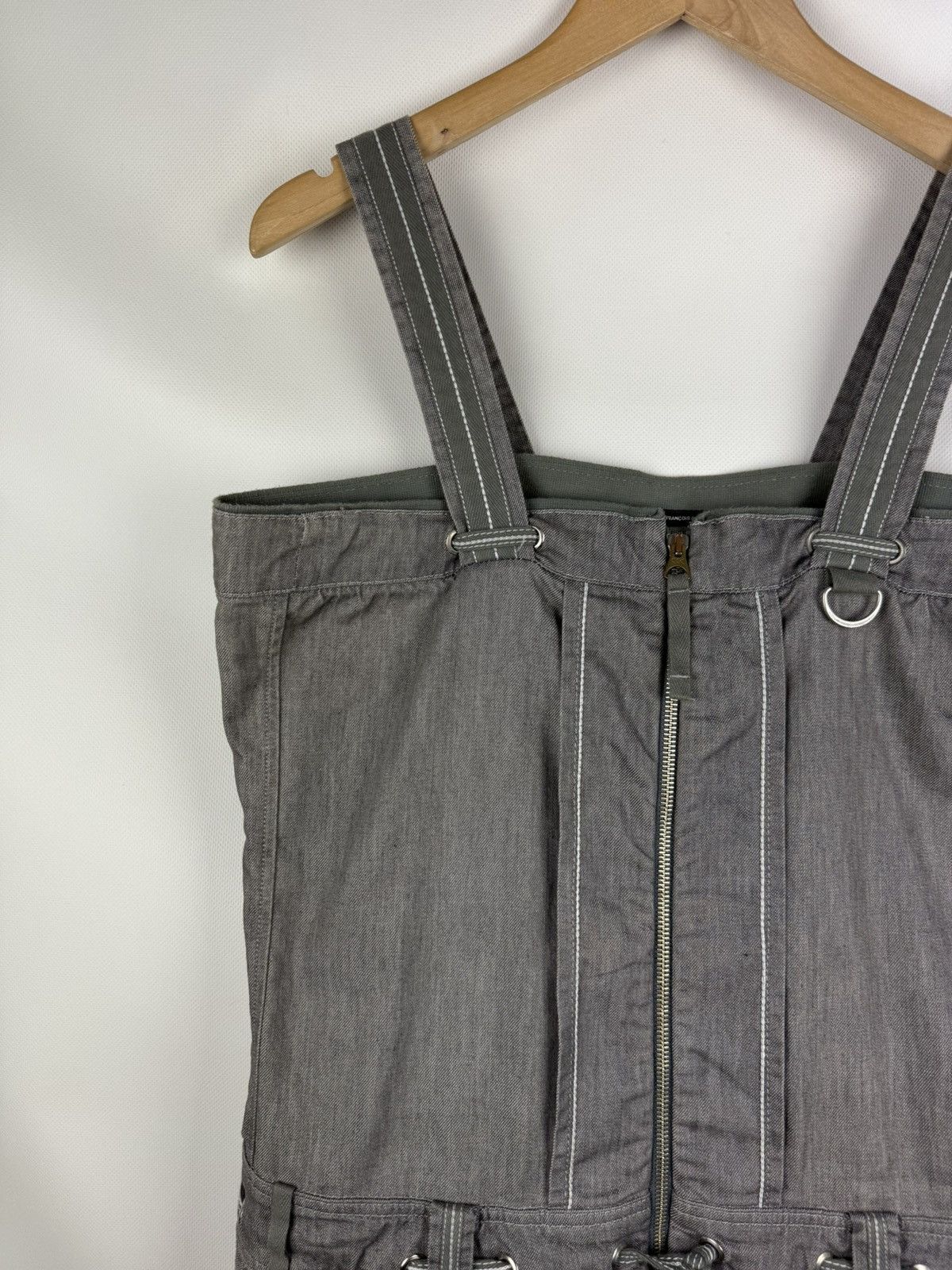 Marithe + Francois Girbaud Marithe Francois Girbaud Avant-Garde Denim Corset Dress Size XL / US 12-14 / IT 48-50 - 4 Thumbnail