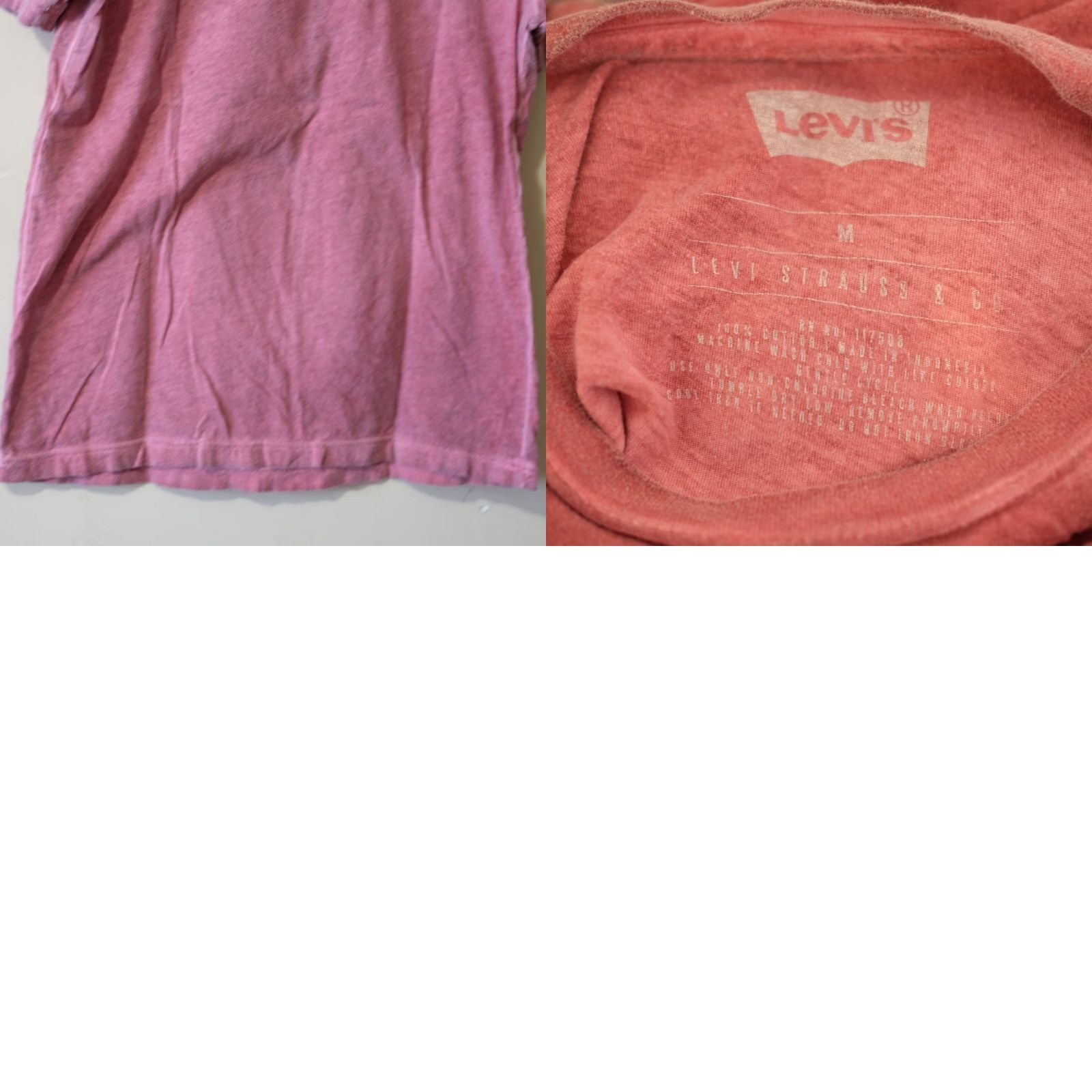 Levi's Levi's Graphic T-shirt 100% Cotton Lightweight Pink Men's Size M Logo Short Sleeve Crew Neck Shirt Vintage No Size US M / EU 48-50 / 2 - 8 Thumbnail