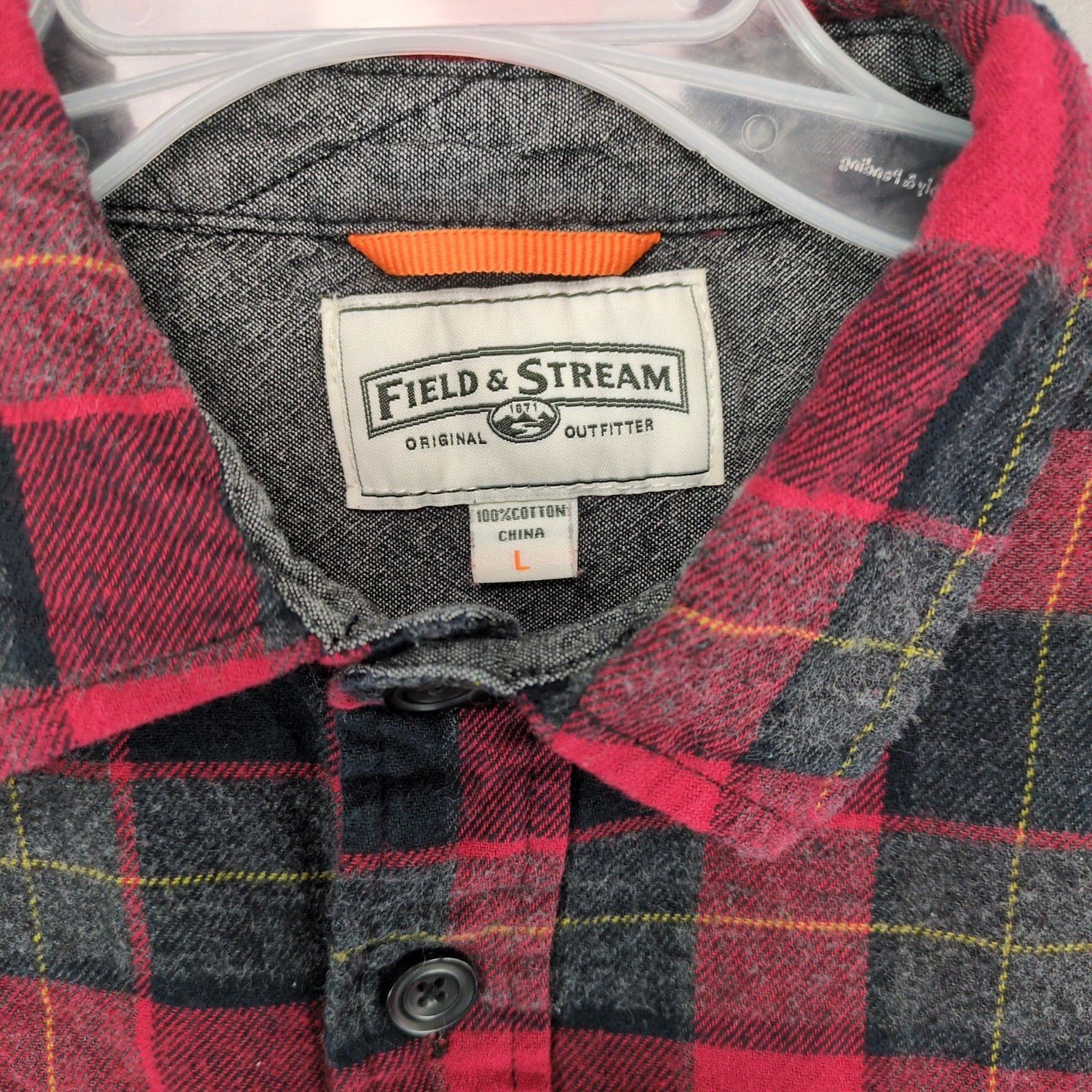 Field & Stream Field & Stream Men's S Plaid Cotton Flannel Button Up Shirt Size US S / EU 44-46 / 1 - 2 Thumbnail