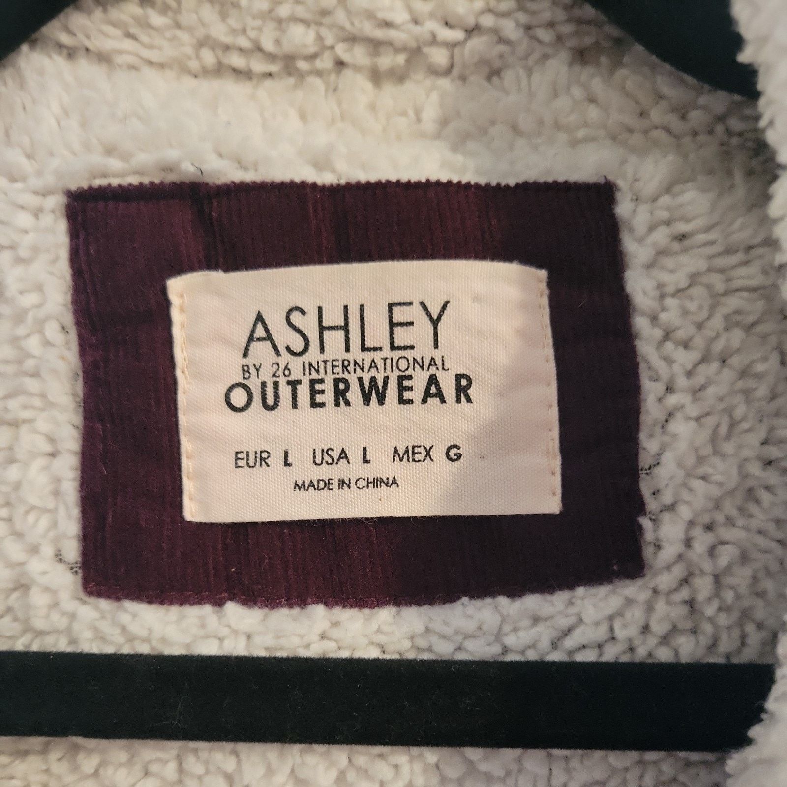 The Unbranded Brand ASHLEY Trucker Coat 26 International Size L Purple Corduroy Size L / US 10 / IT 46 - 2 Thumbnail