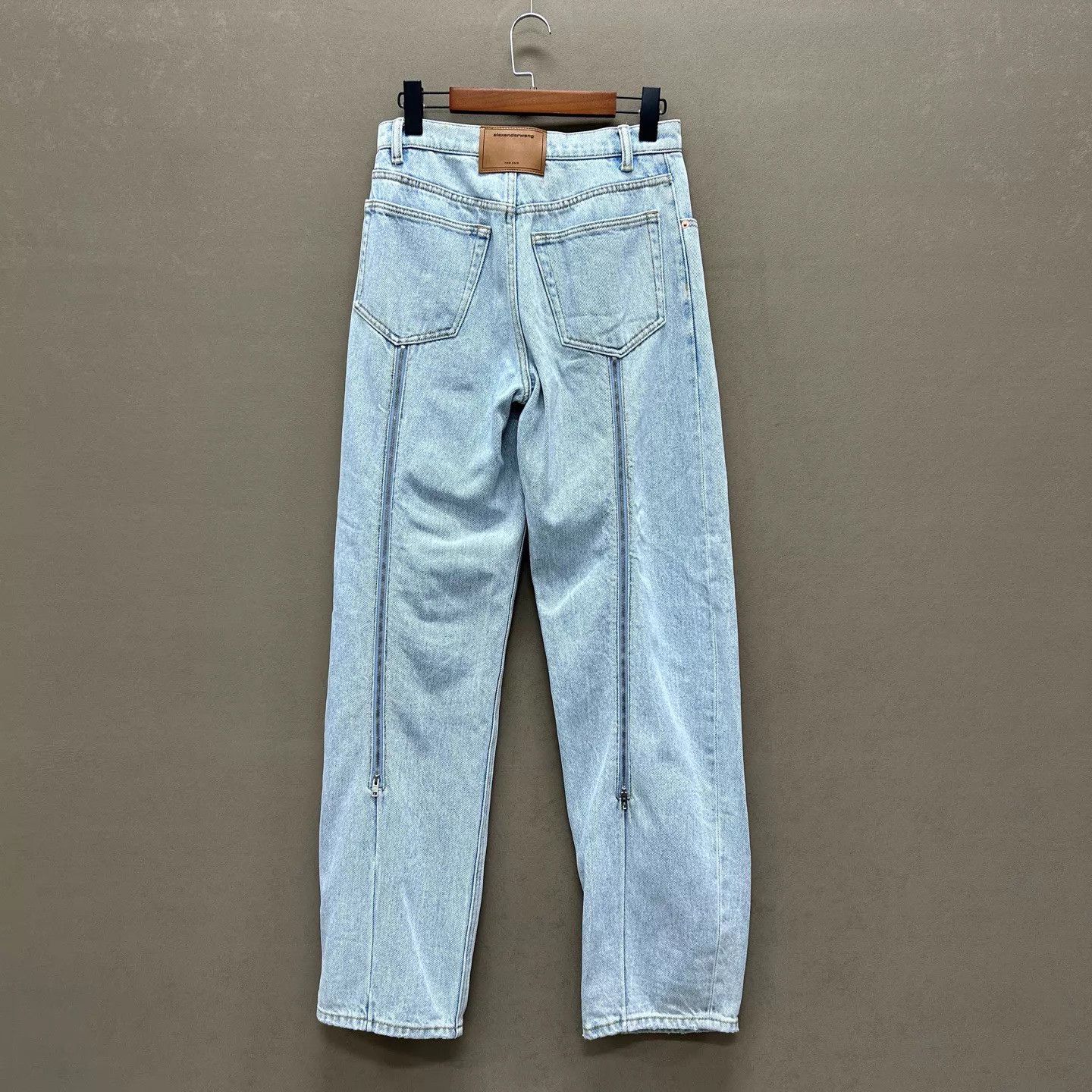 Alexander Wang Alexander Wang zipper back slit wide leg jeans 24 Size 24" / US 00 / IT 34 - 2 Thumbnail