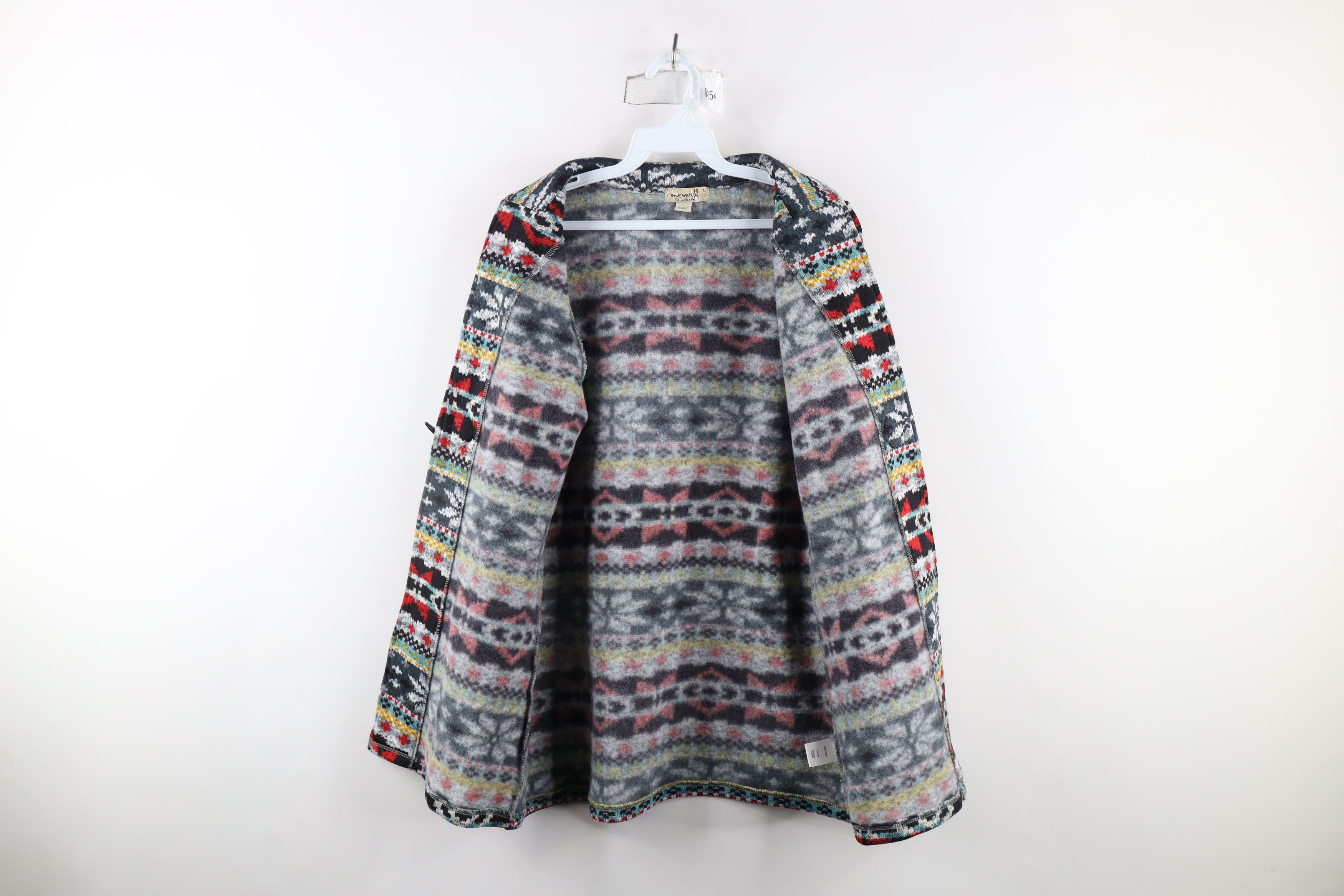 Vintage Vintage 90s Streetwear Knit Toggle Button Cardigan Sweater Size L / US 10 / IT 46 - 6 Thumbnail