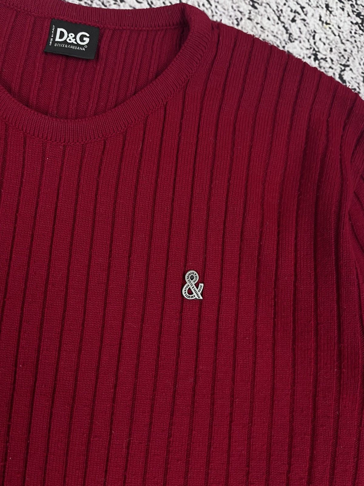 Dolce & Gabbana Vintage D&G Dolce & Gabbana Ribbed Knit Sweater Size US M / EU 48-50 / 2 - 4 Thumbnail