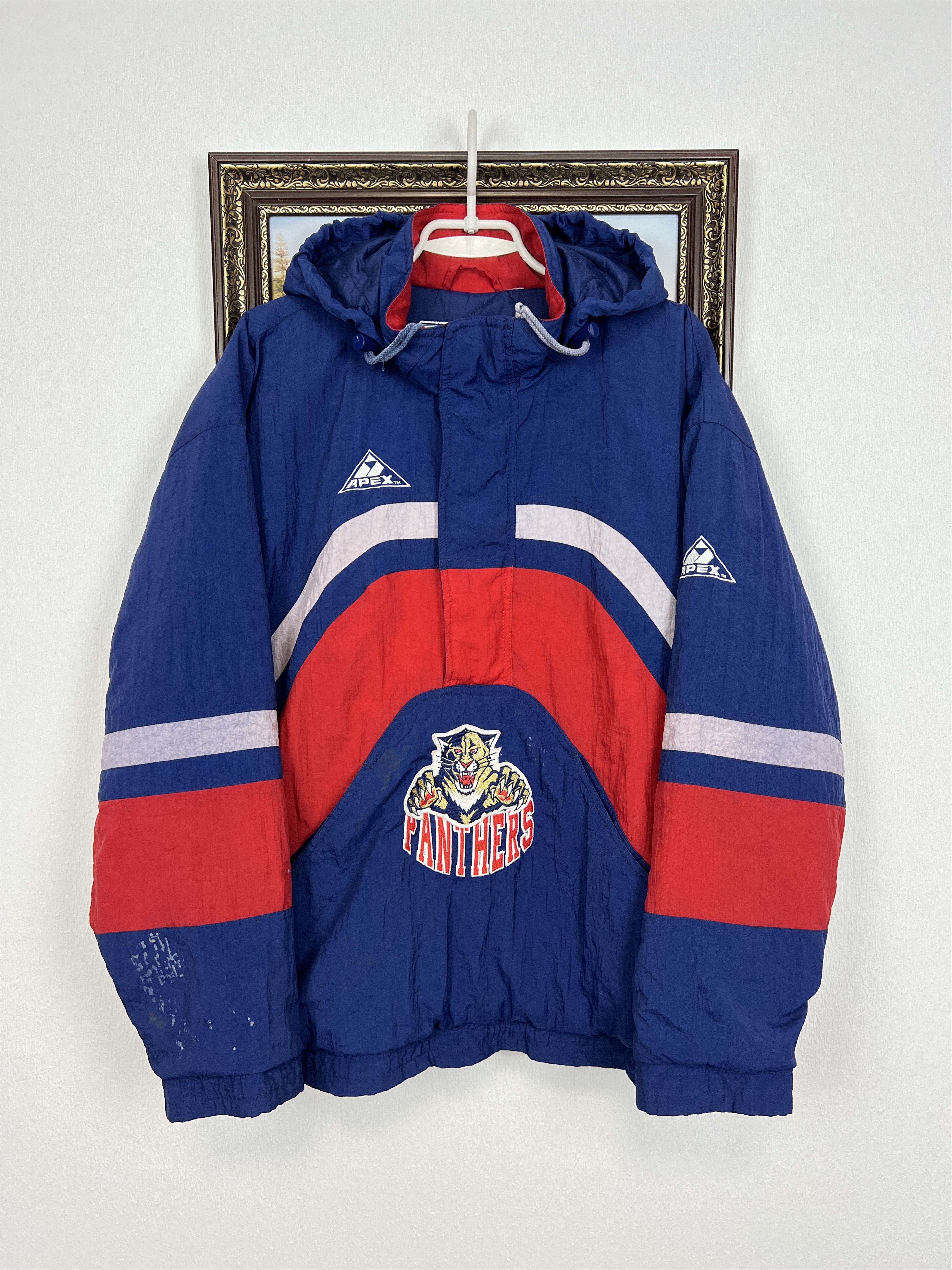 Apex Vintage 90's Apex Florida Panthers NHL 1/2 Zip Anorac Jacket Size US XL / EU 56 / 4 - 1 Thumbnail