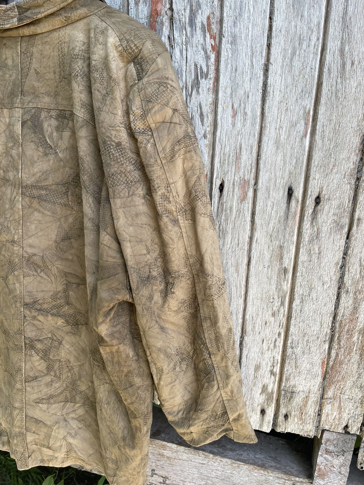 Designer Vintage Erta Mode Distressed Italian Leather Blazer Size US L / EU 52-54 / 3 - 7 Thumbnail