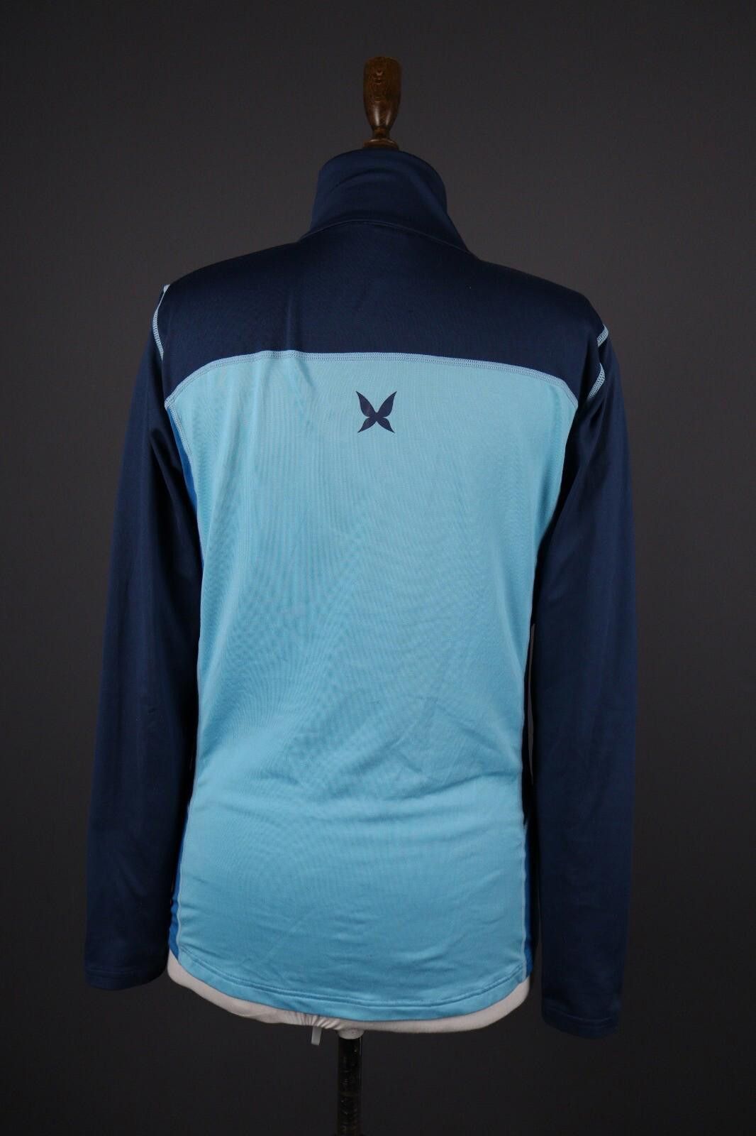 Designer Kari Traa Blue Full Zip Activewear Track Jacket Size L Size L / US 10 / IT 46 - 8 Thumbnail